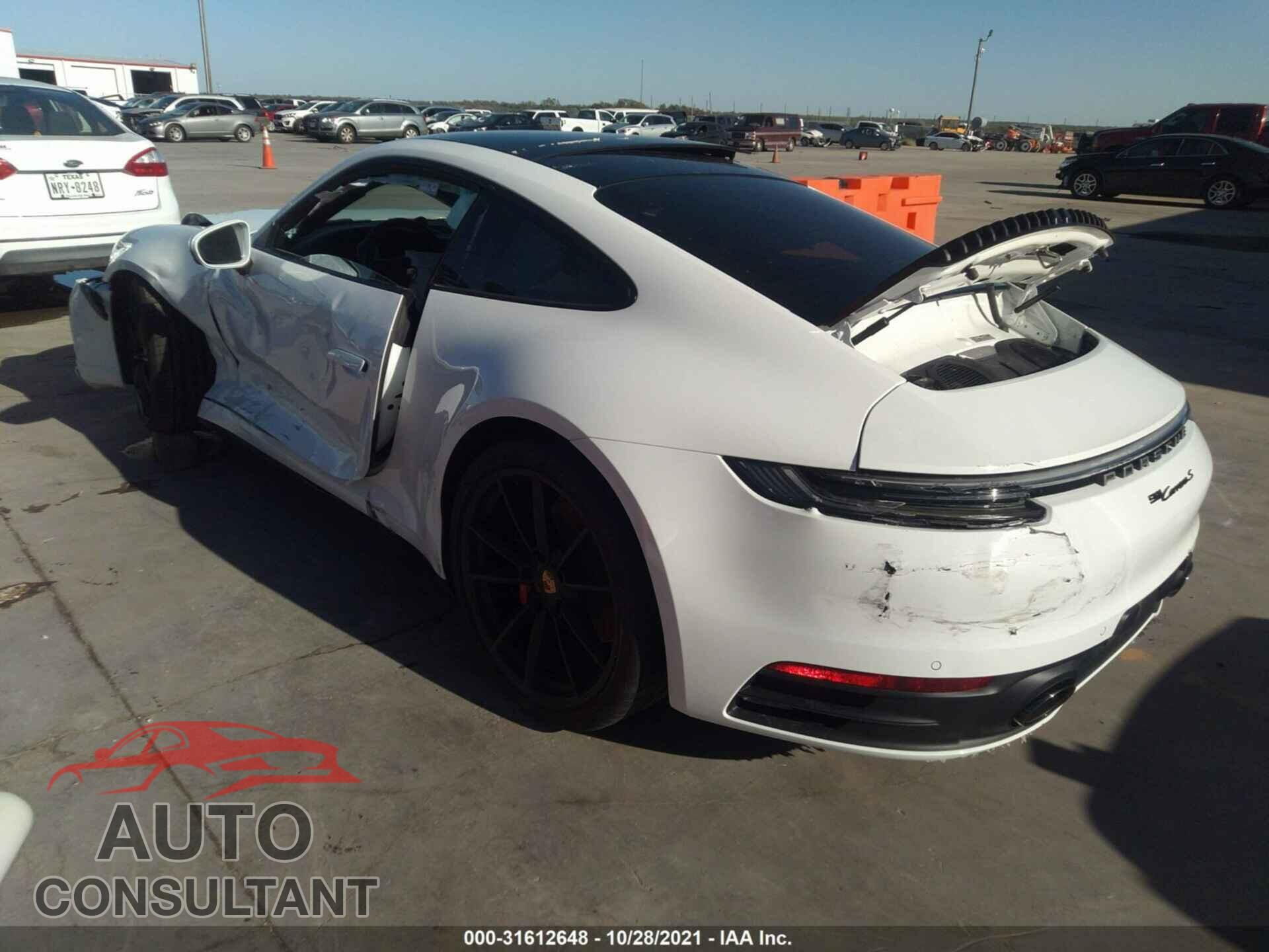PORSCHE 911 2021 - WP0AB2A92MS221908