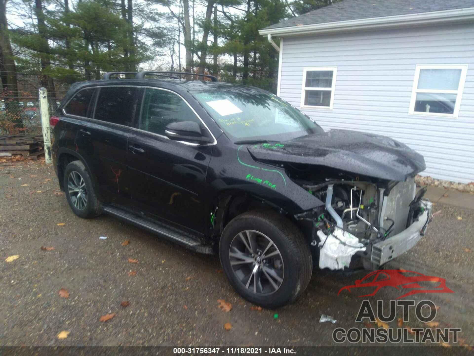 TOYOTA HIGHLANDER 2018 - 5TDBZRFHXJS842066