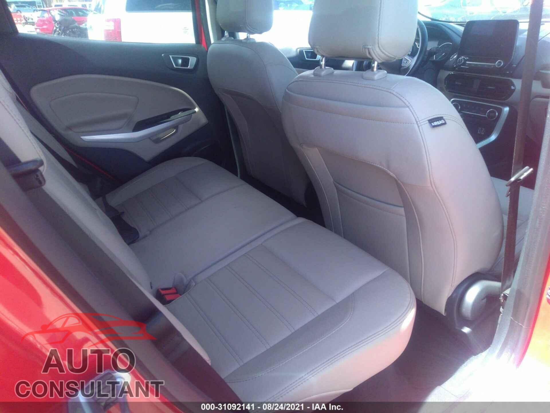 FORD ECOSPORT 2020 - MAJ6S3KL9LC349227