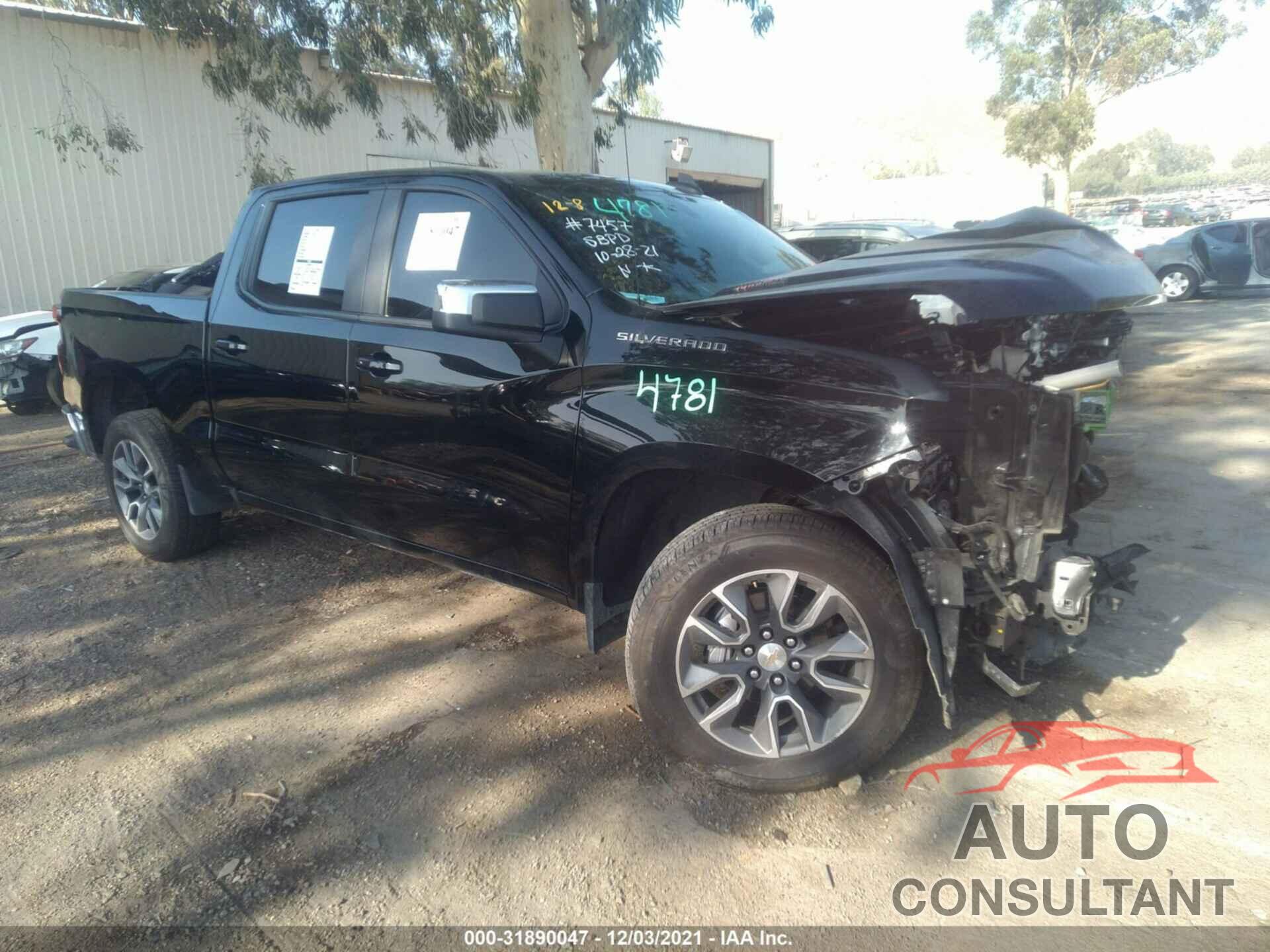 CHEVROLET SILVERADO 1500 2021 - 3GCPWCET9MG130880