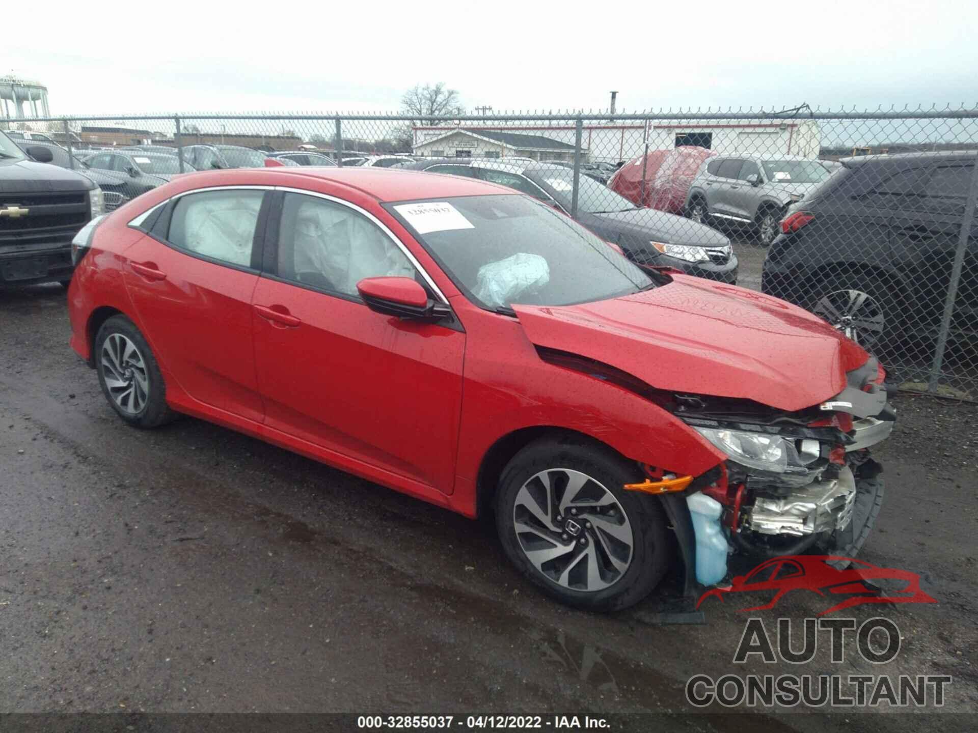 HONDA CIVIC HATCHBACK 2019 - SHHFK7H38KU406557
