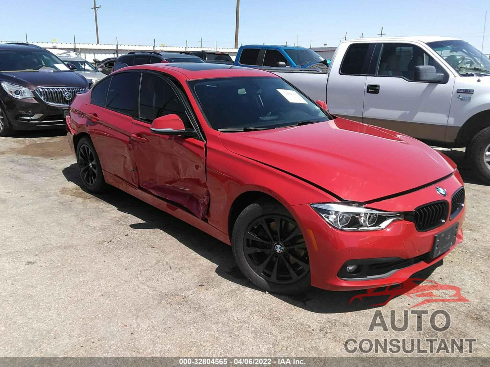 BMW 3 SERIES 2018 - WBA8E1G54JNU90309