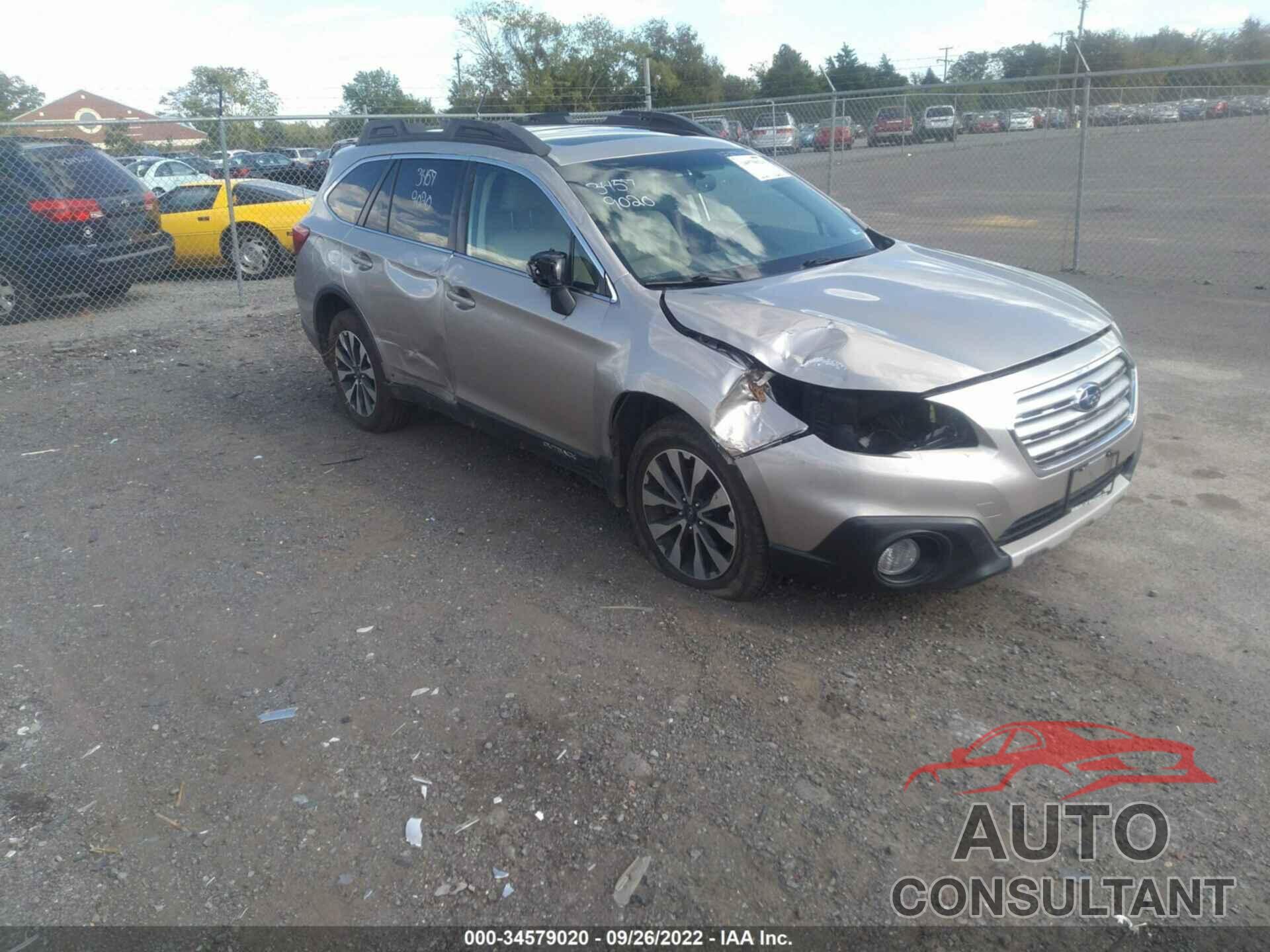 SUBARU OUTBACK 2016 - 4S4BSBLC2G3228154