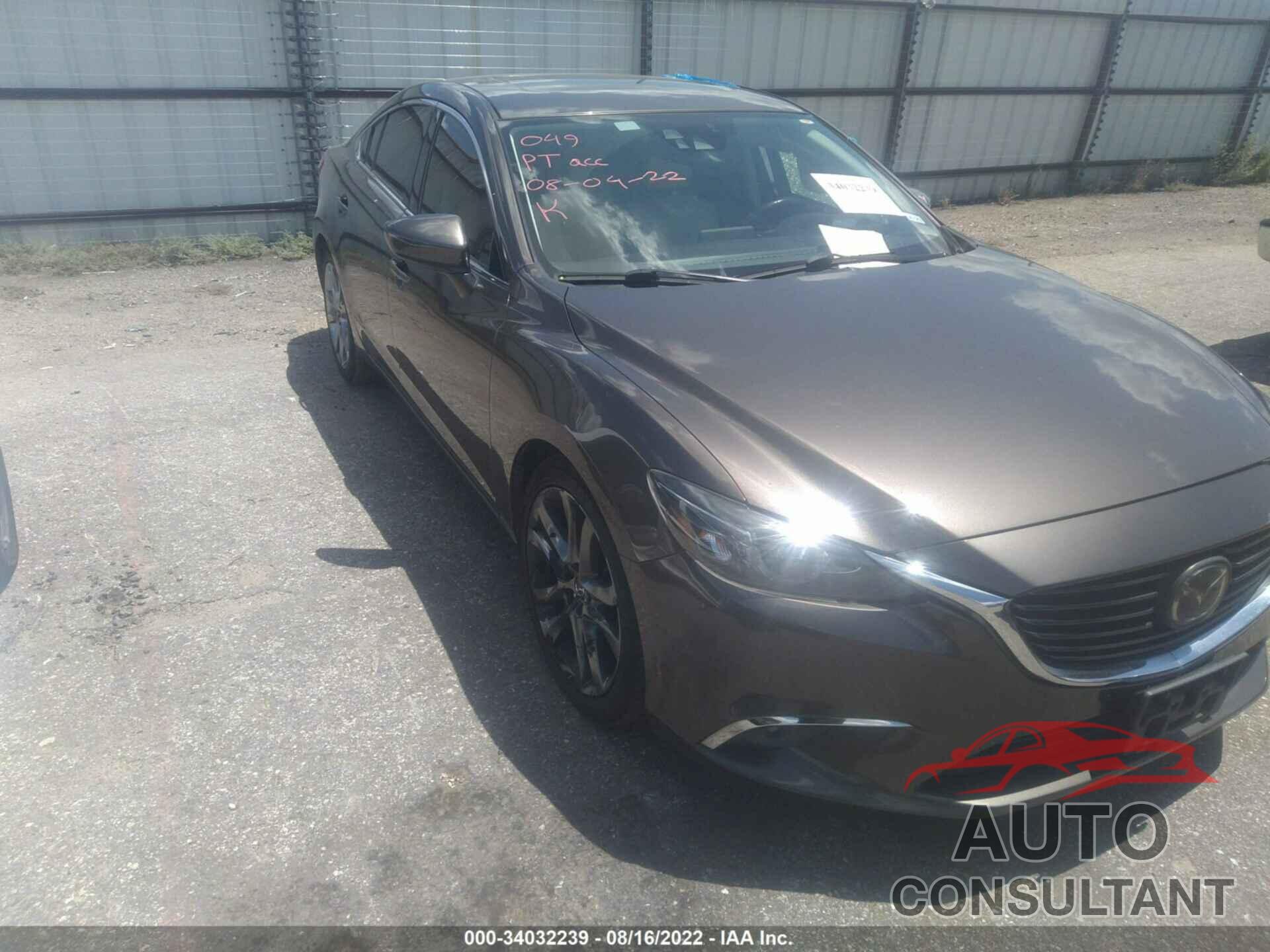 MAZDA MAZDA6 2016 - JM1GJ1W58G1417164