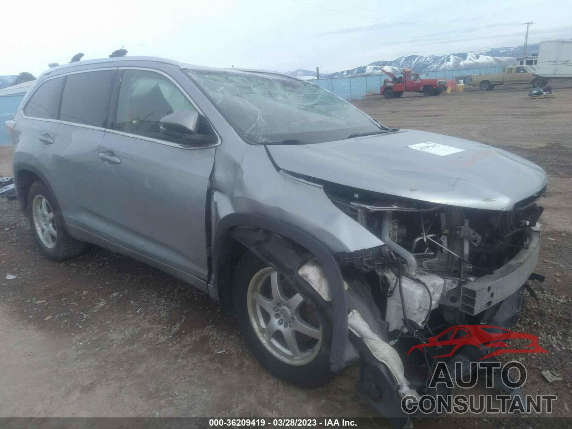TOYOTA HIGHLANDER 2015 - 5TDJKRFH8FS213459