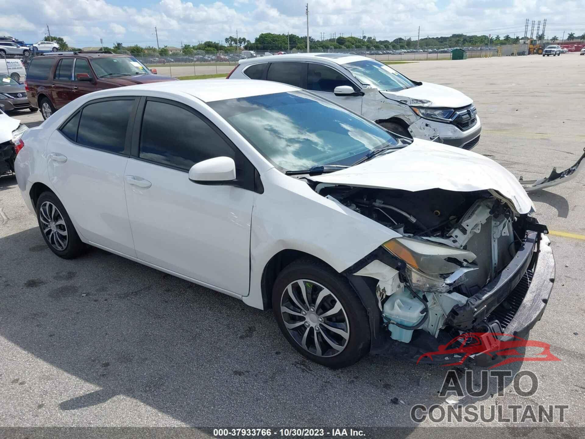 TOYOTA COROLLA 2016 - 2T1BURHE7GC498487
