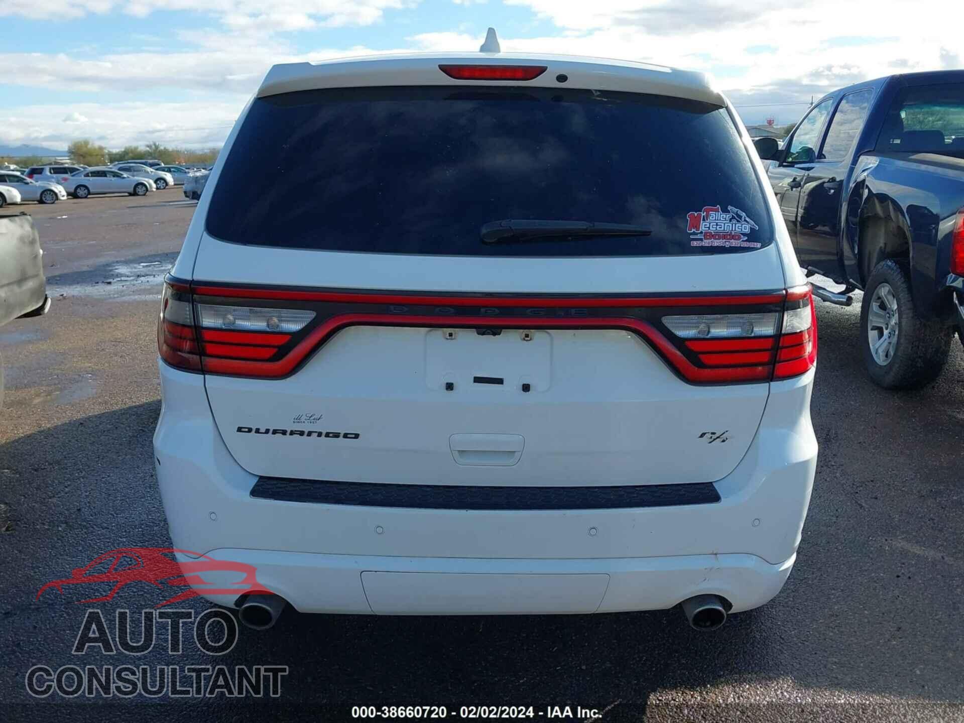DODGE DURANGO 2017 - 1C4SDHCT0HC774714