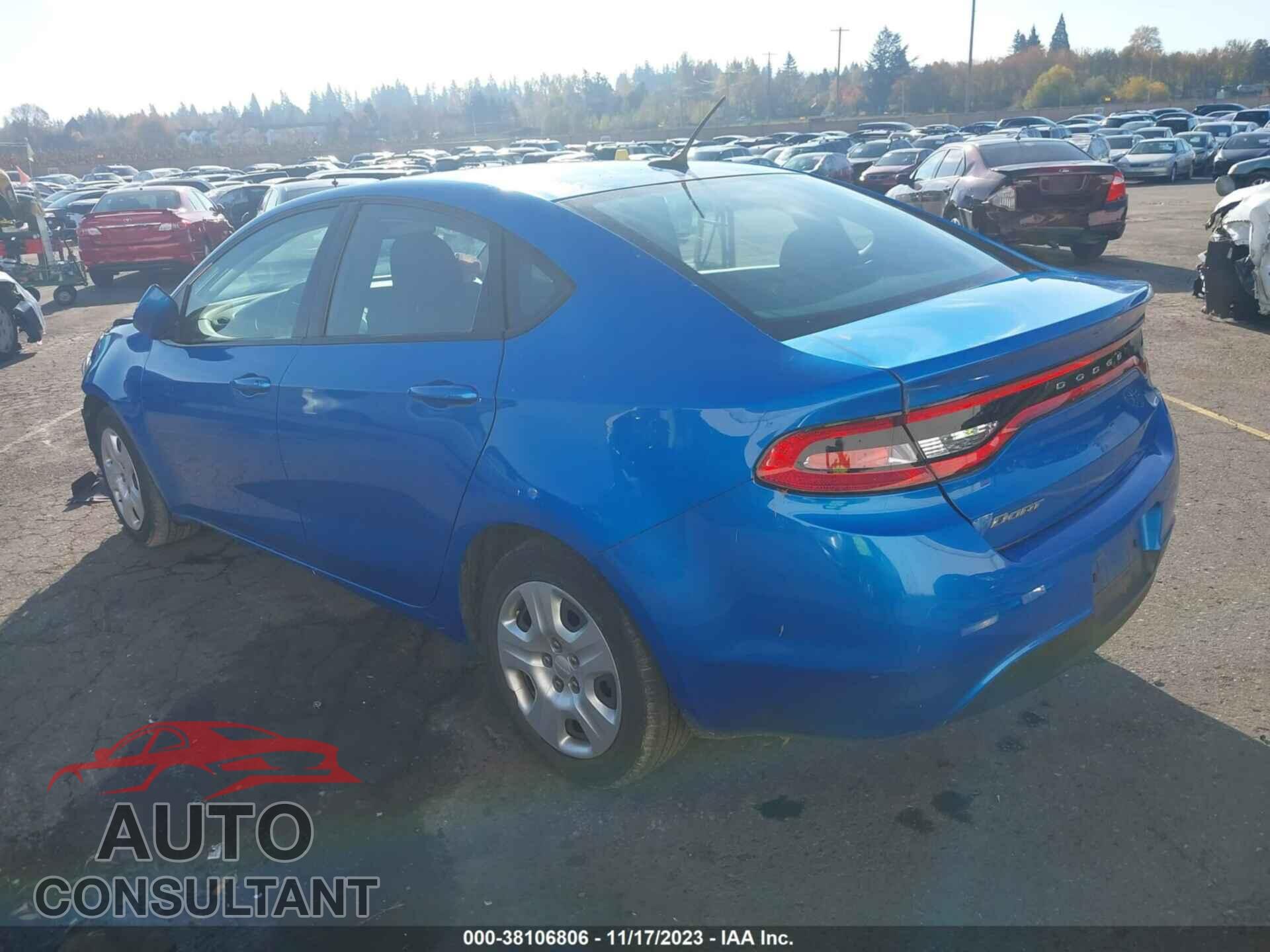 DODGE DART 2015 - 1C3CDFAA1FD345782