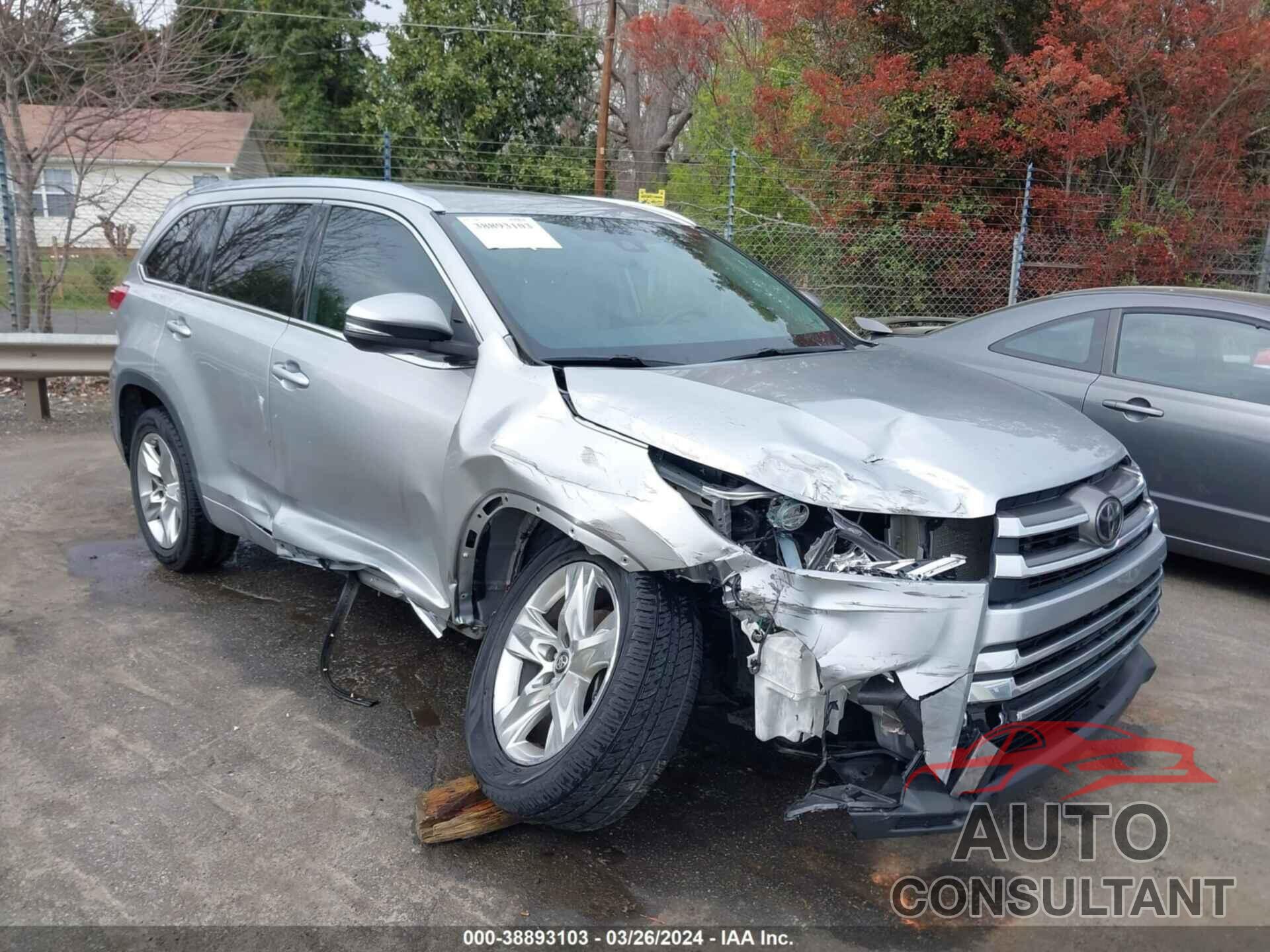 TOYOTA HIGHLANDER 2019 - 5TDYZRFH3KS302778