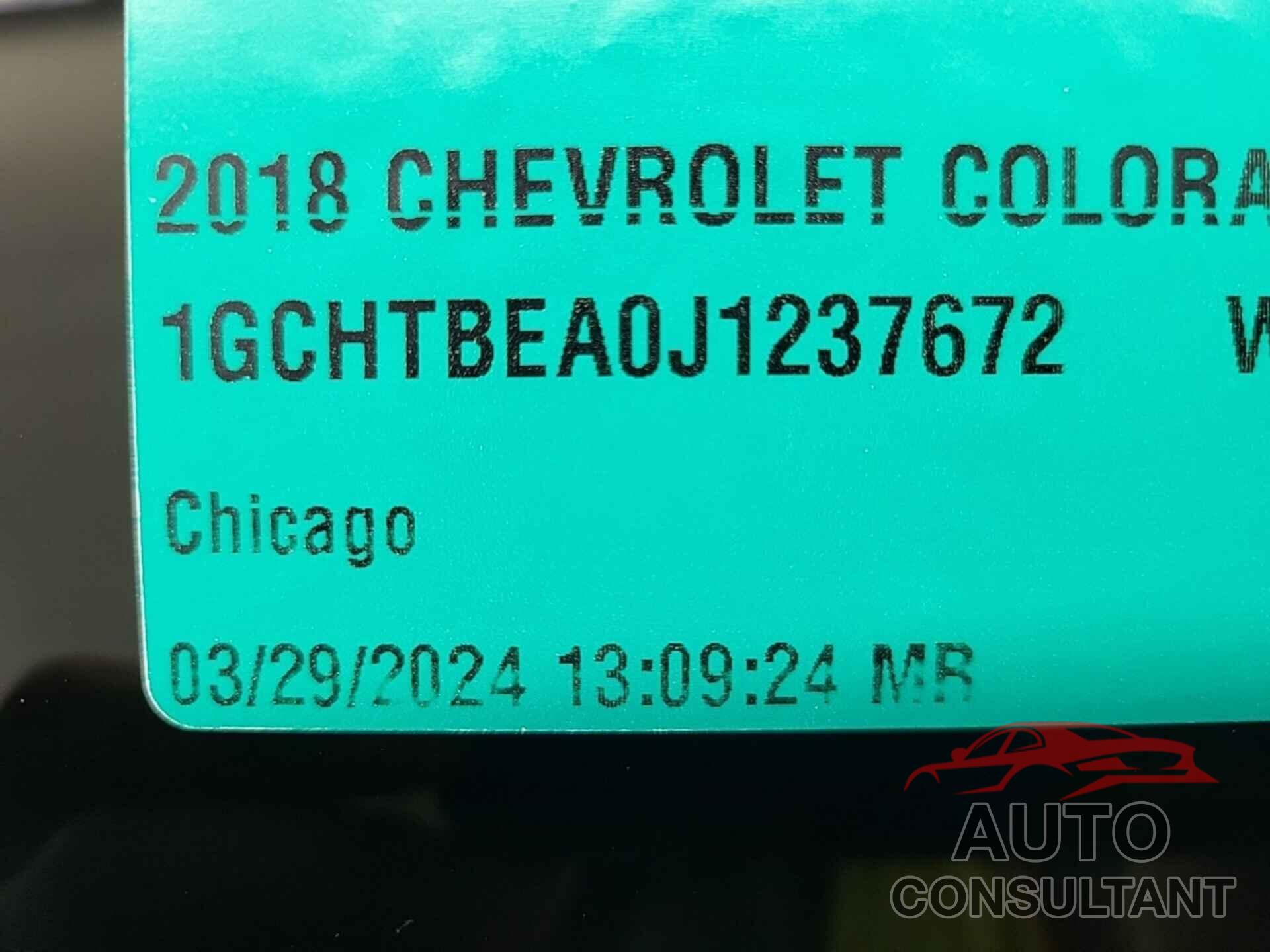 CHEVROLET COLORADO 2018 - 1GCHTBEA0J1237672