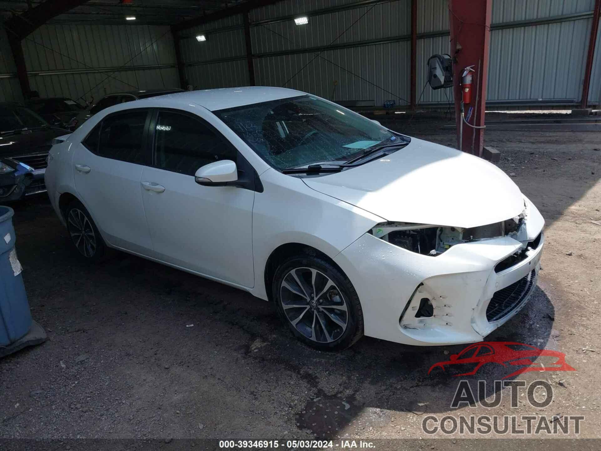 TOYOTA COROLLA 2019 - 5YFBURHE6KP862505