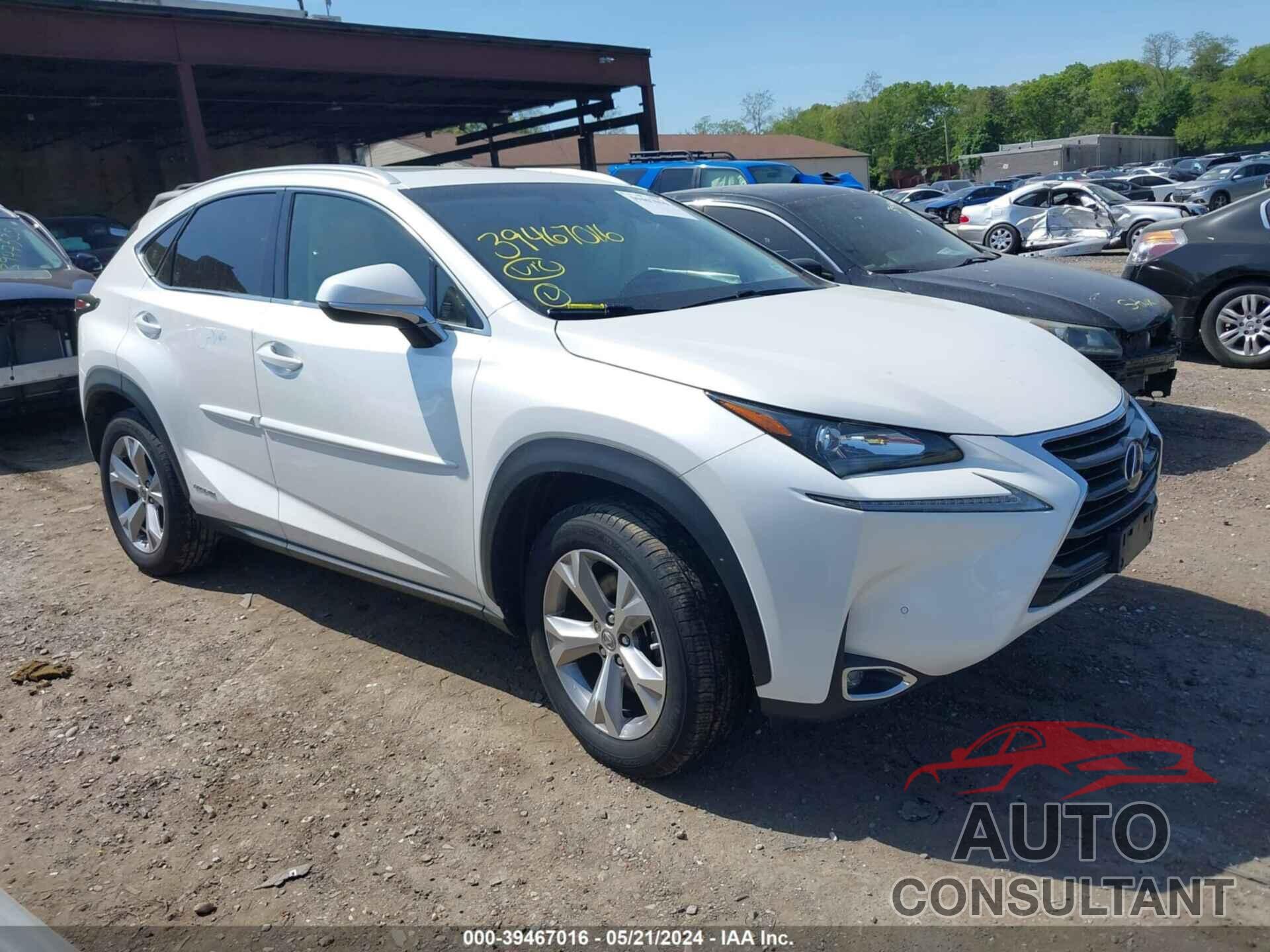 LEXUS NX 300H 2017 - JTJBJRBZXH2059849