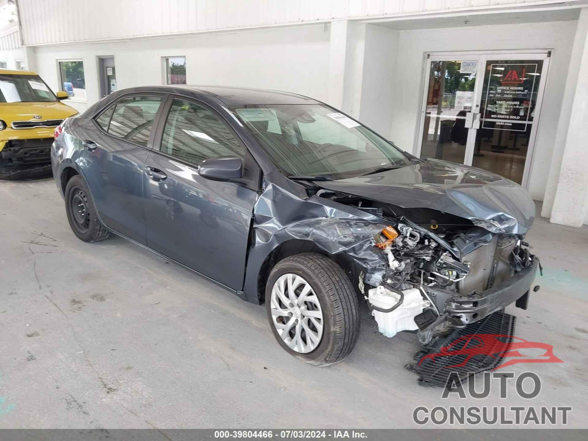 TOYOTA COROLLA 2019 - 2T1BURHE2KC163808
