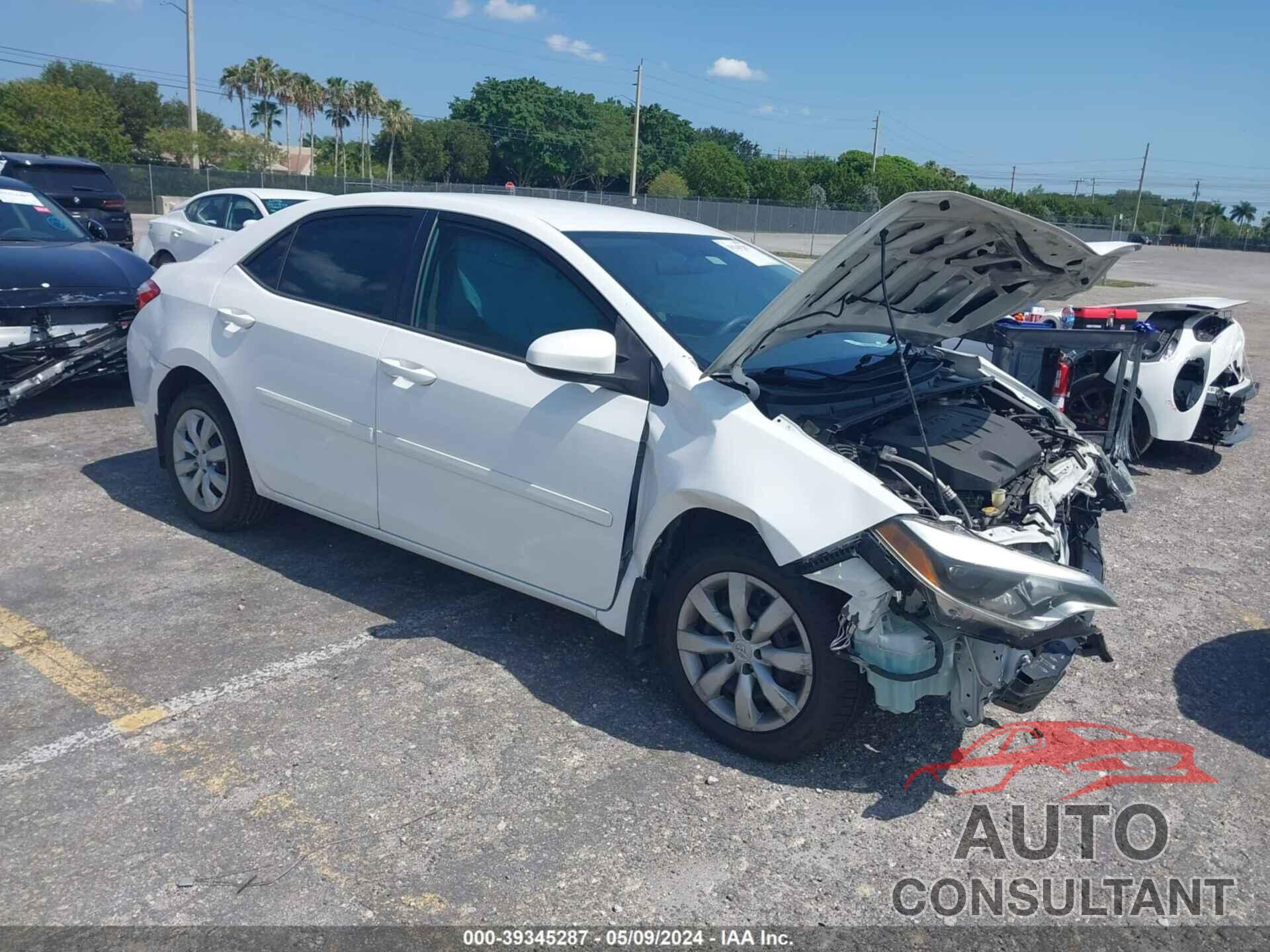 TOYOTA COROLLA 2016 - 2T1BURHE7GC538079