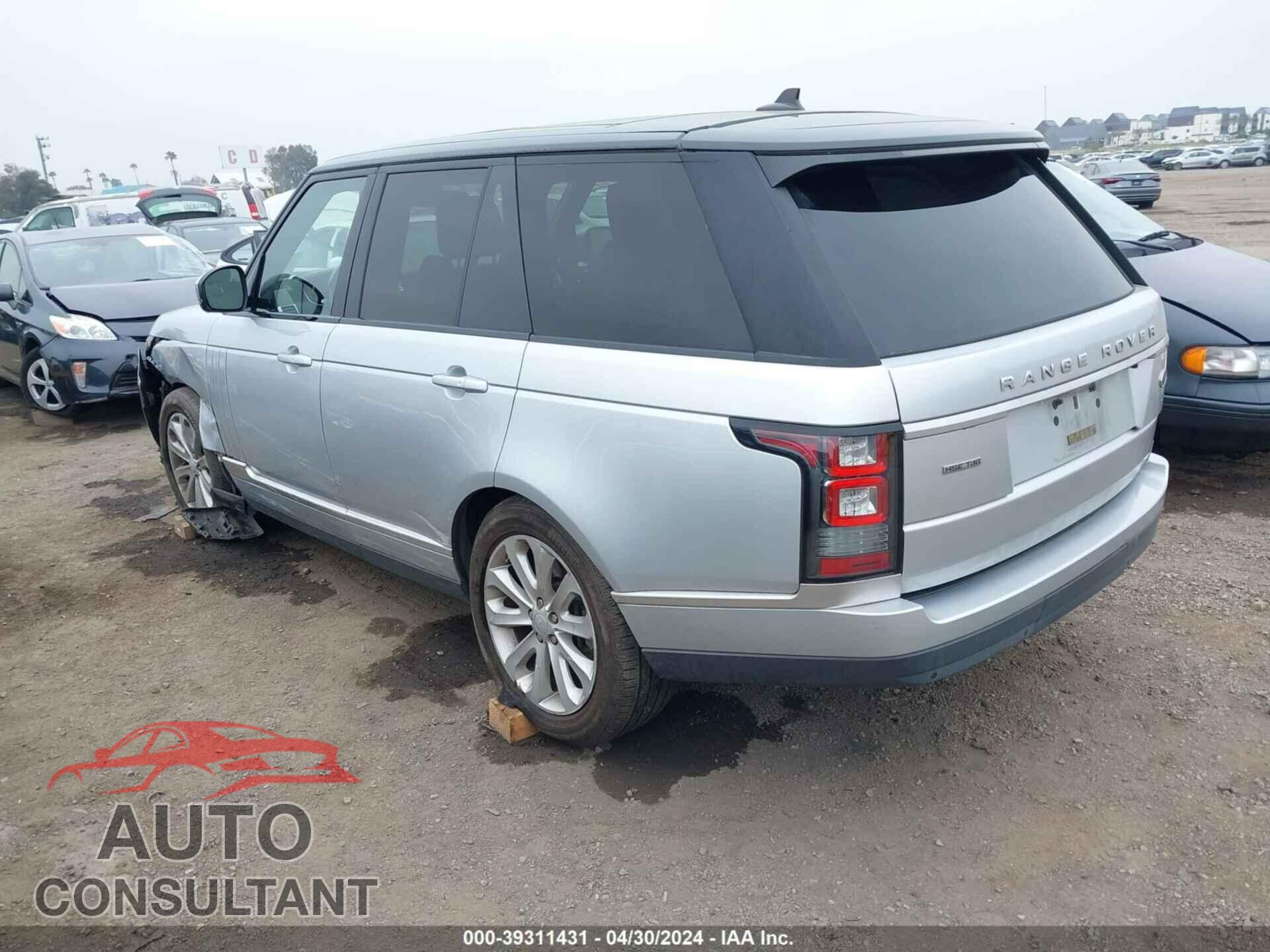 LAND ROVER RANGE ROVER 2016 - SALGS2KF9GA304589