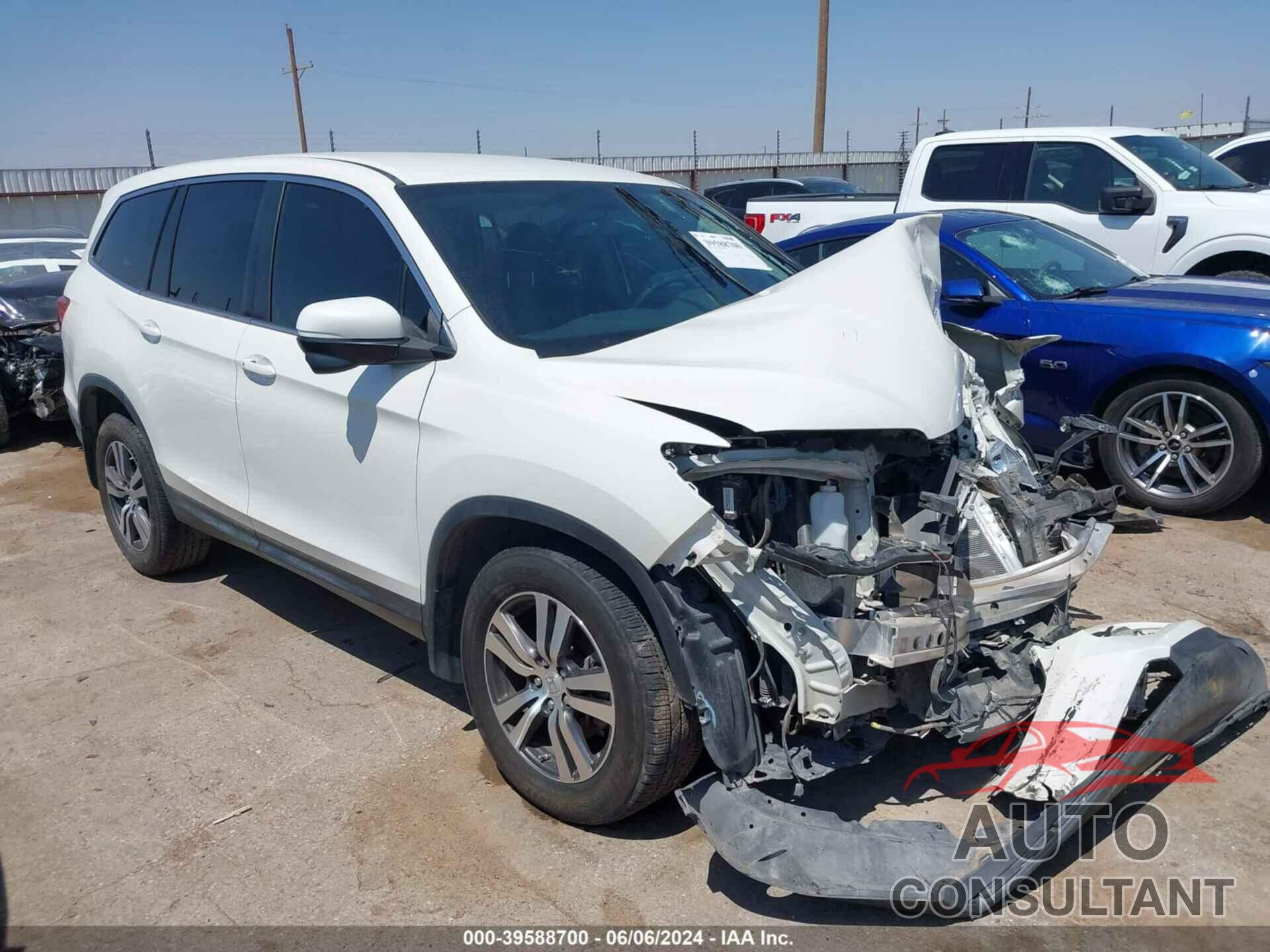 HONDA PILOT 2018 - 5FNYF5H39JB026628