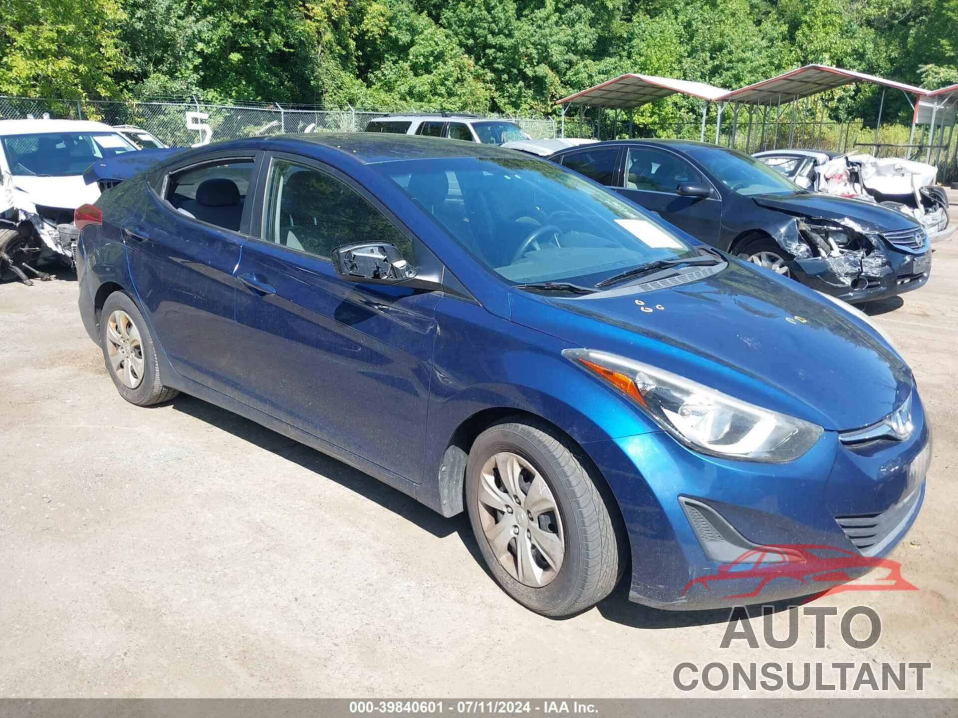 HYUNDAI ELANTRA 2016 - 5NPDH4AE5GH761387