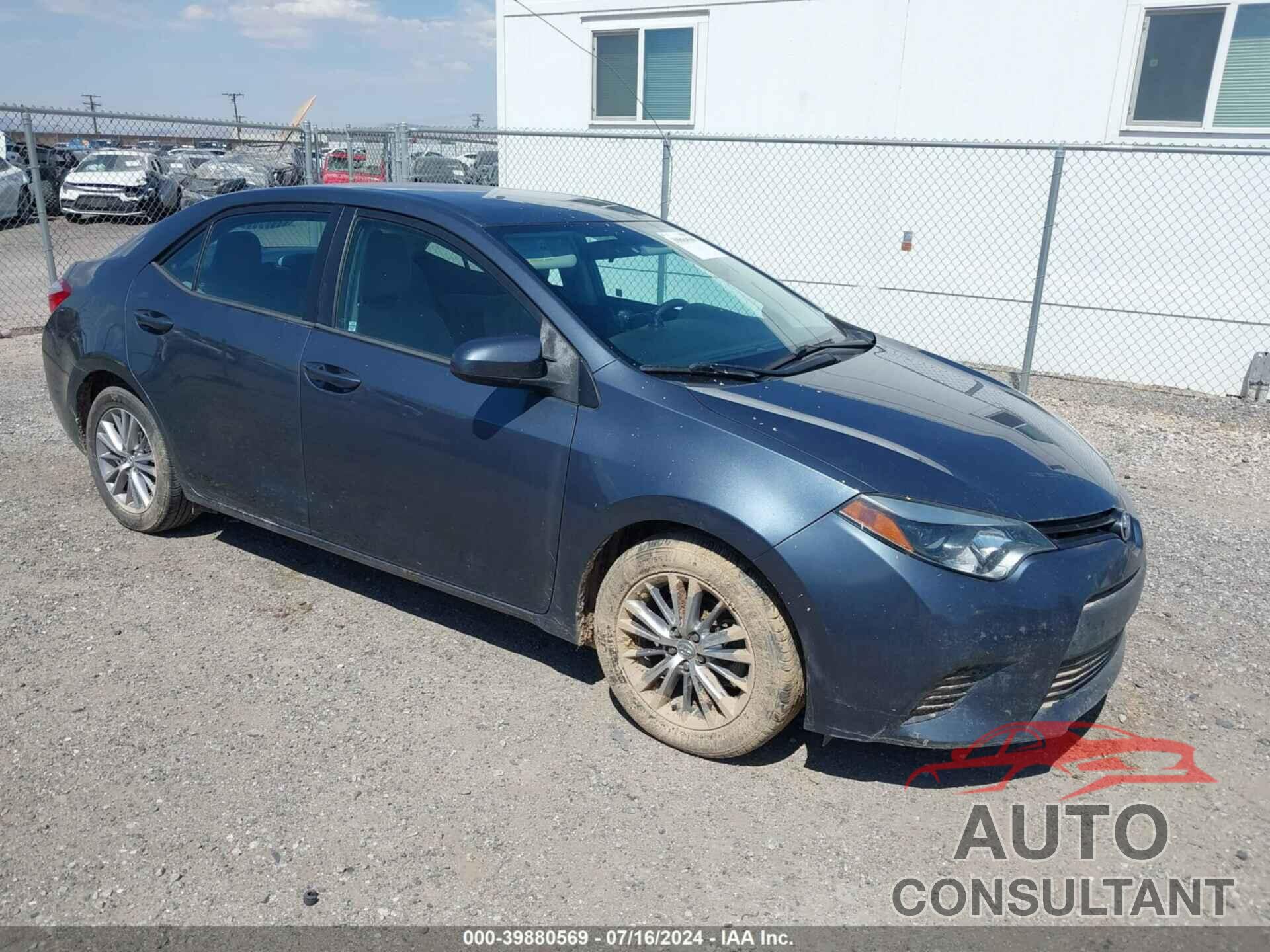 TOYOTA COROLLA 2014 - 2T1BURHE2EC200649