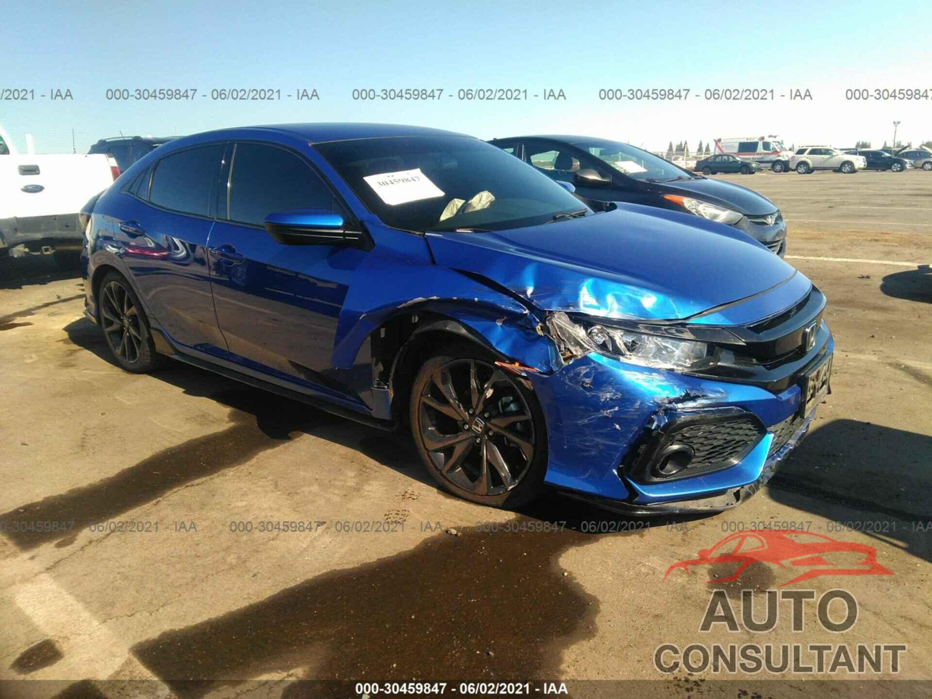 HONDA CIVIC HATCHBACK 2018 - SHHFK7G43JU212947