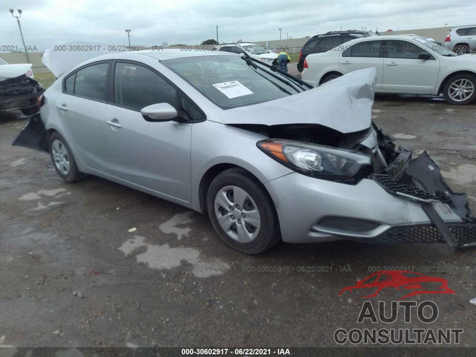 KIA FORTE 2016 - KNAFK4A64G5607284