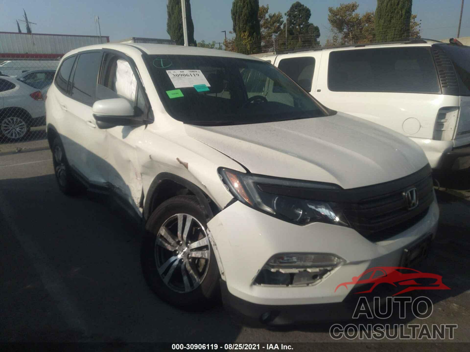 HONDA PILOT 2017 - 5FNYF5H37HB037203