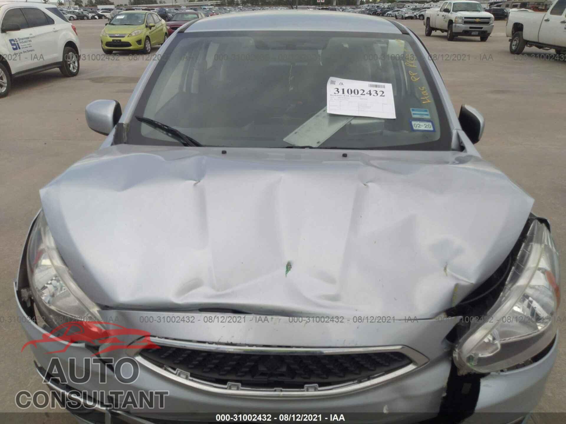 MITSUBISHI MIRAGE 2017 - ML32A3HJ1HH018866