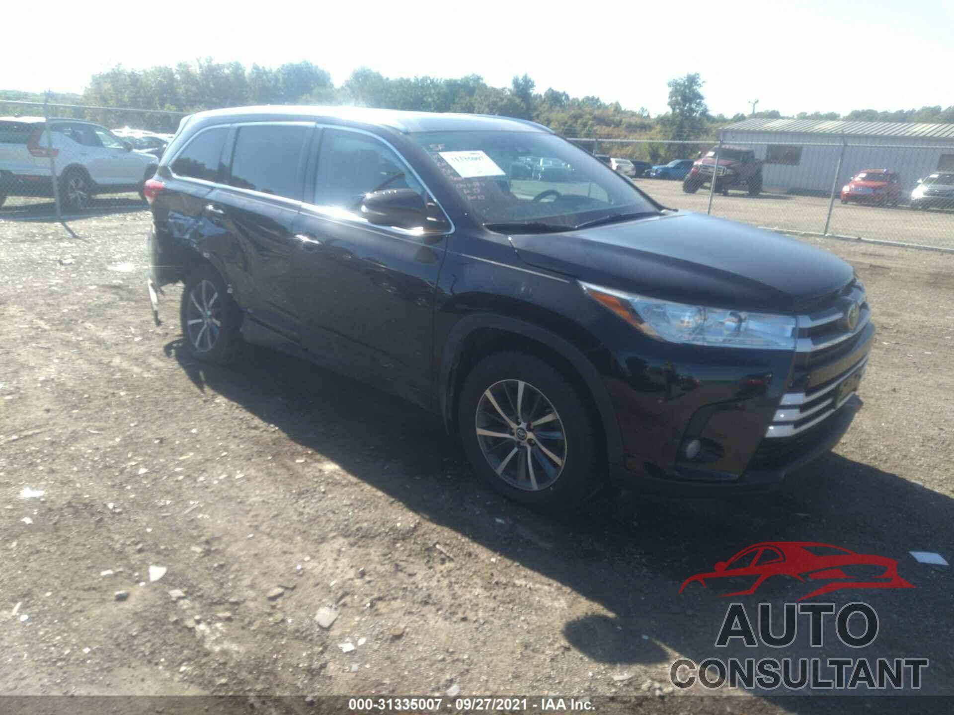 TOYOTA HIGHLANDER 2018 - 5TDJZRFH5JS538820