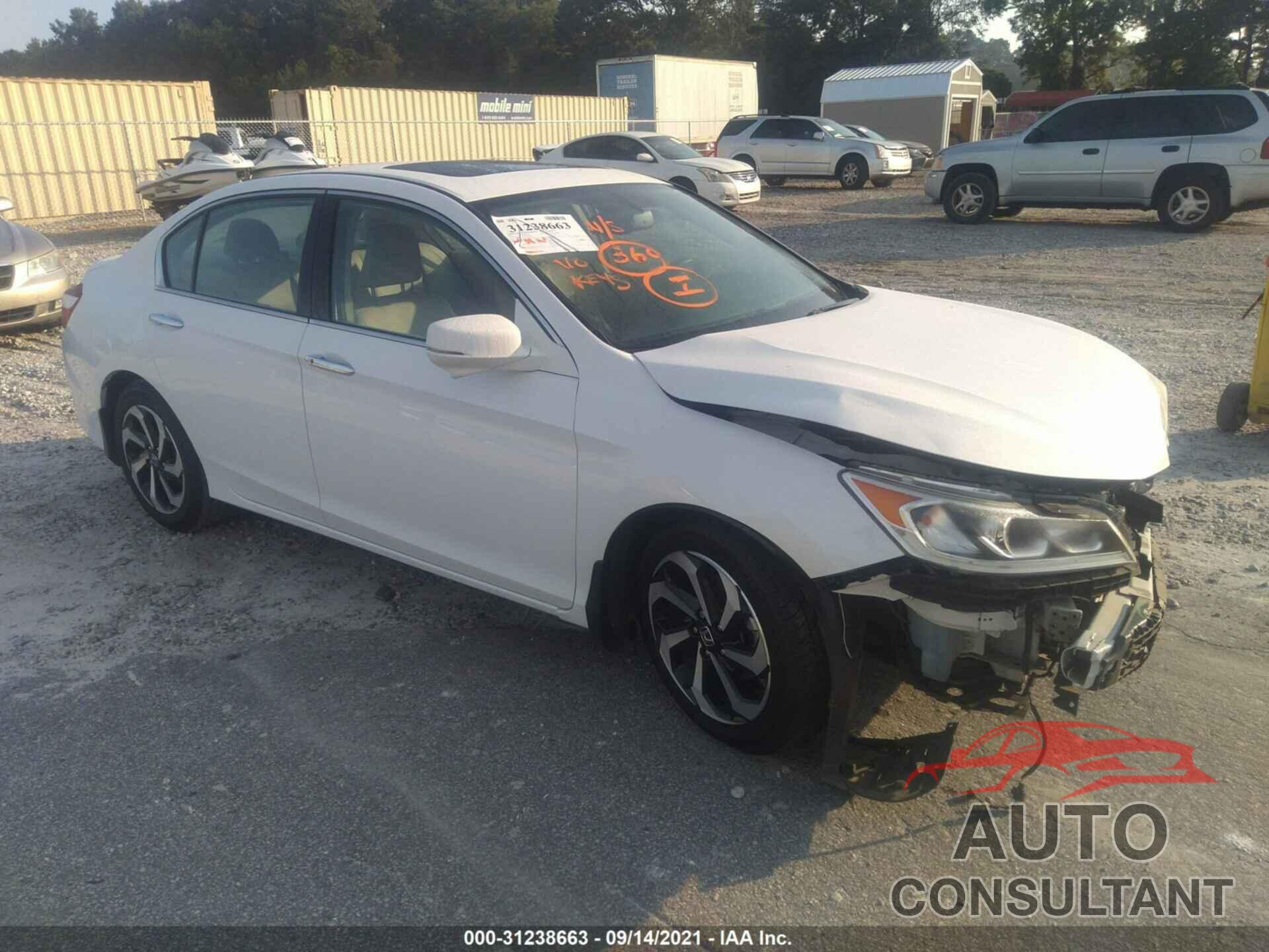 HONDA ACCORD SEDAN 2016 - 1HGCR2F83GA204549