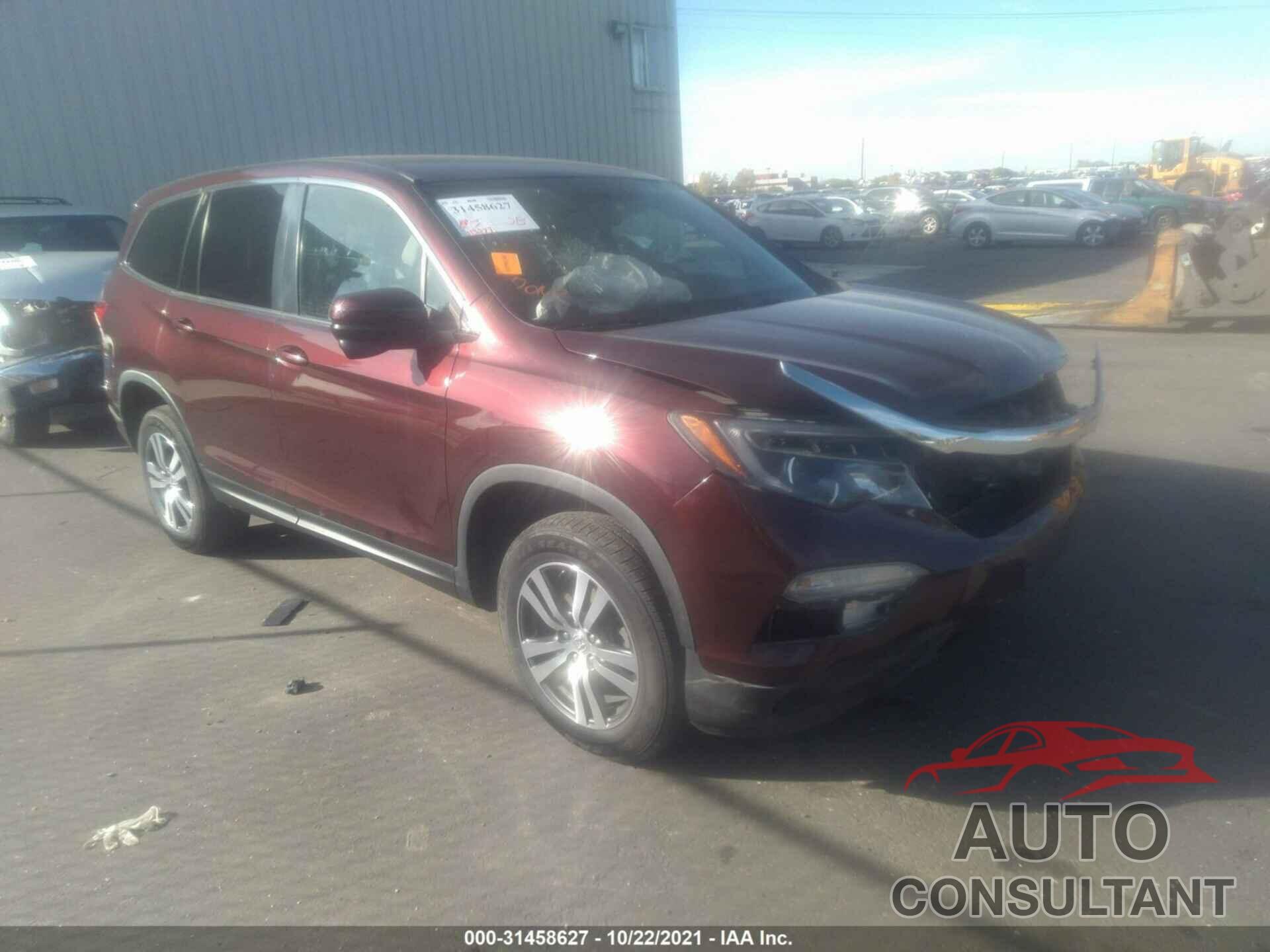 HONDA PILOT 2016 - 5FNYF6H37GB097793