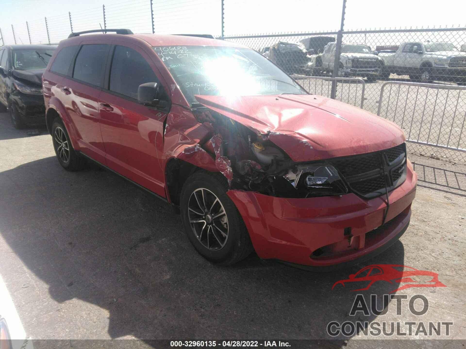 DODGE JOURNEY 2018 - 3C4PDCABXJT448416