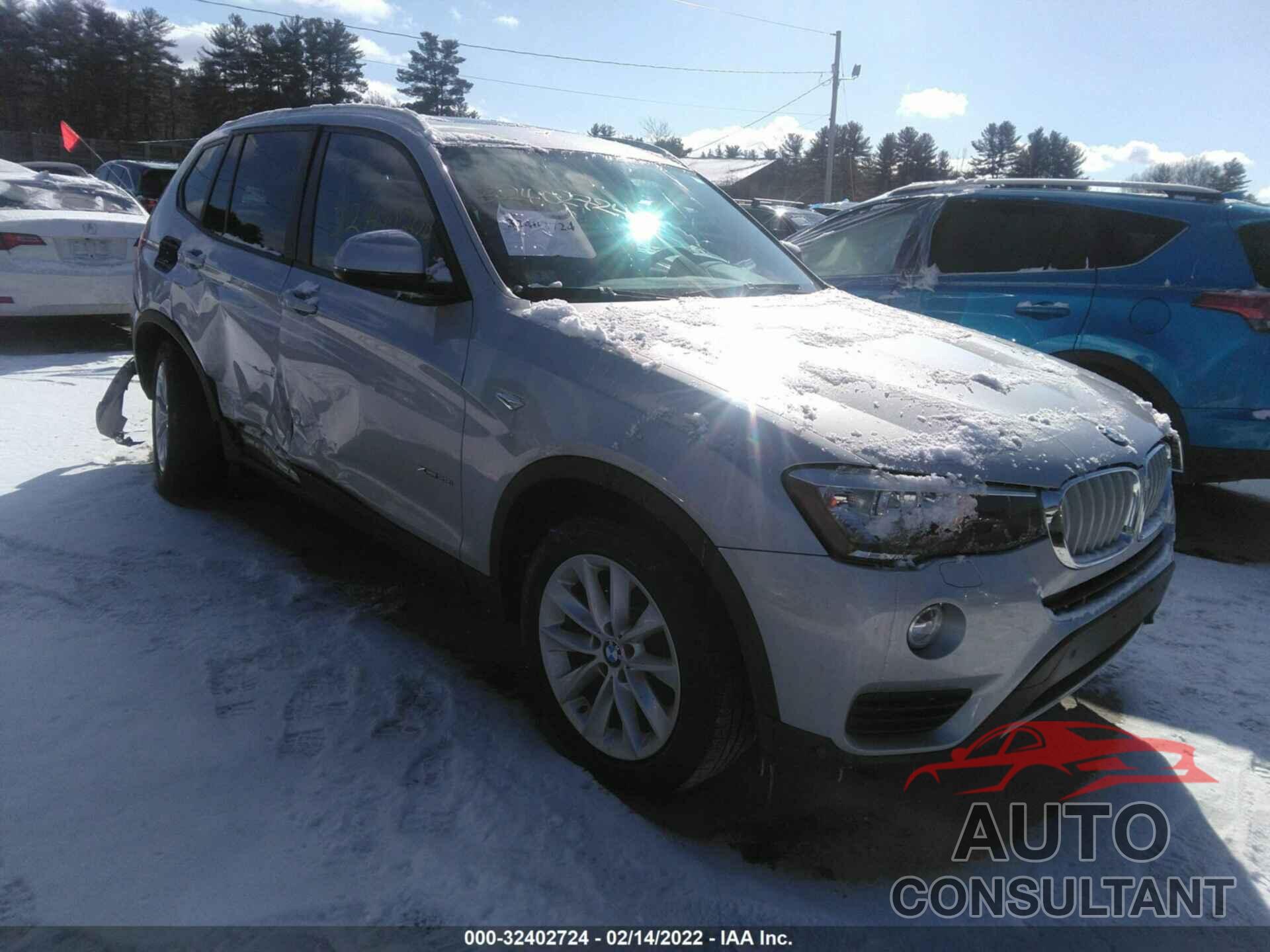 BMW X3 2016 - 5UXWX9C57G0D83089
