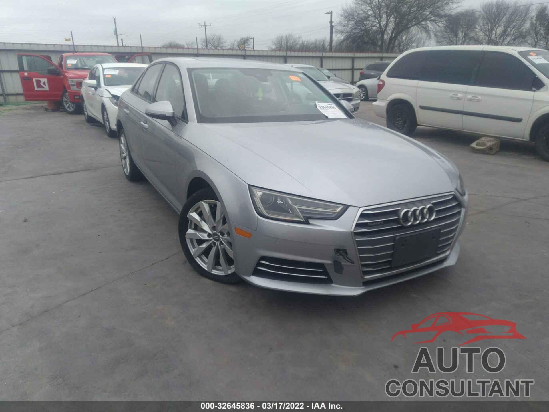 AUDI A4 2017 - WAUANAF4XHN001593