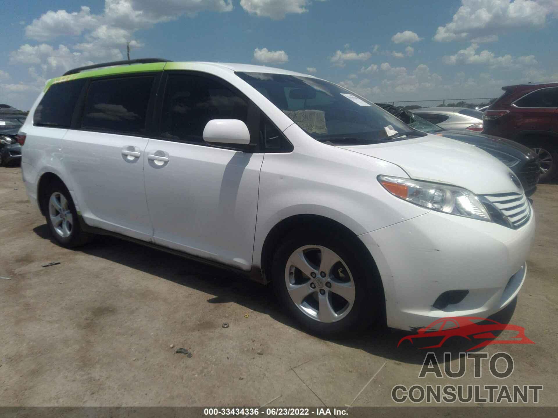 TOYOTA SIENNA 2017 - 5TDKZ3DC1HS768700