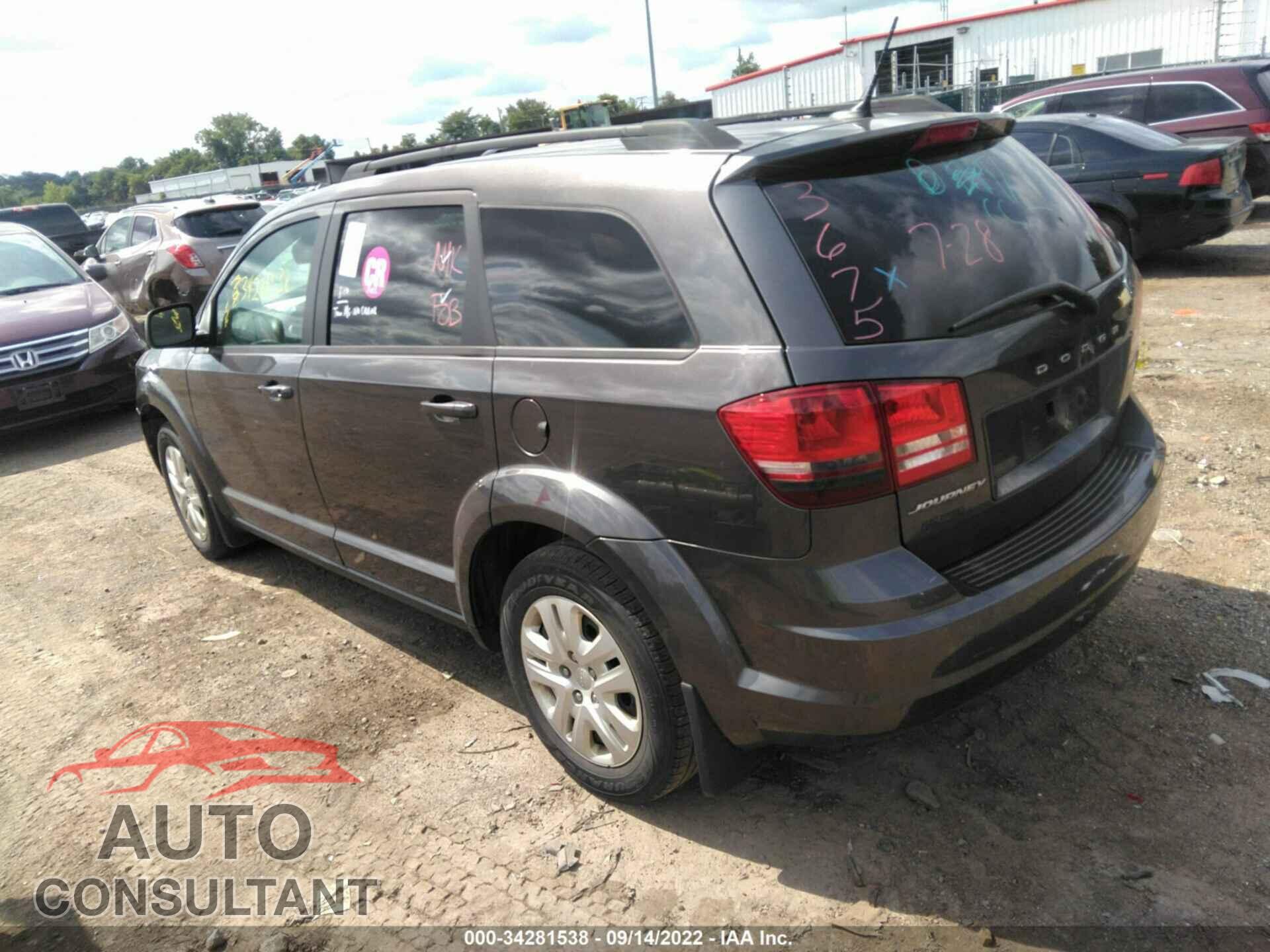 DODGE JOURNEY 2017 - 3C4PDCAB4HT653675