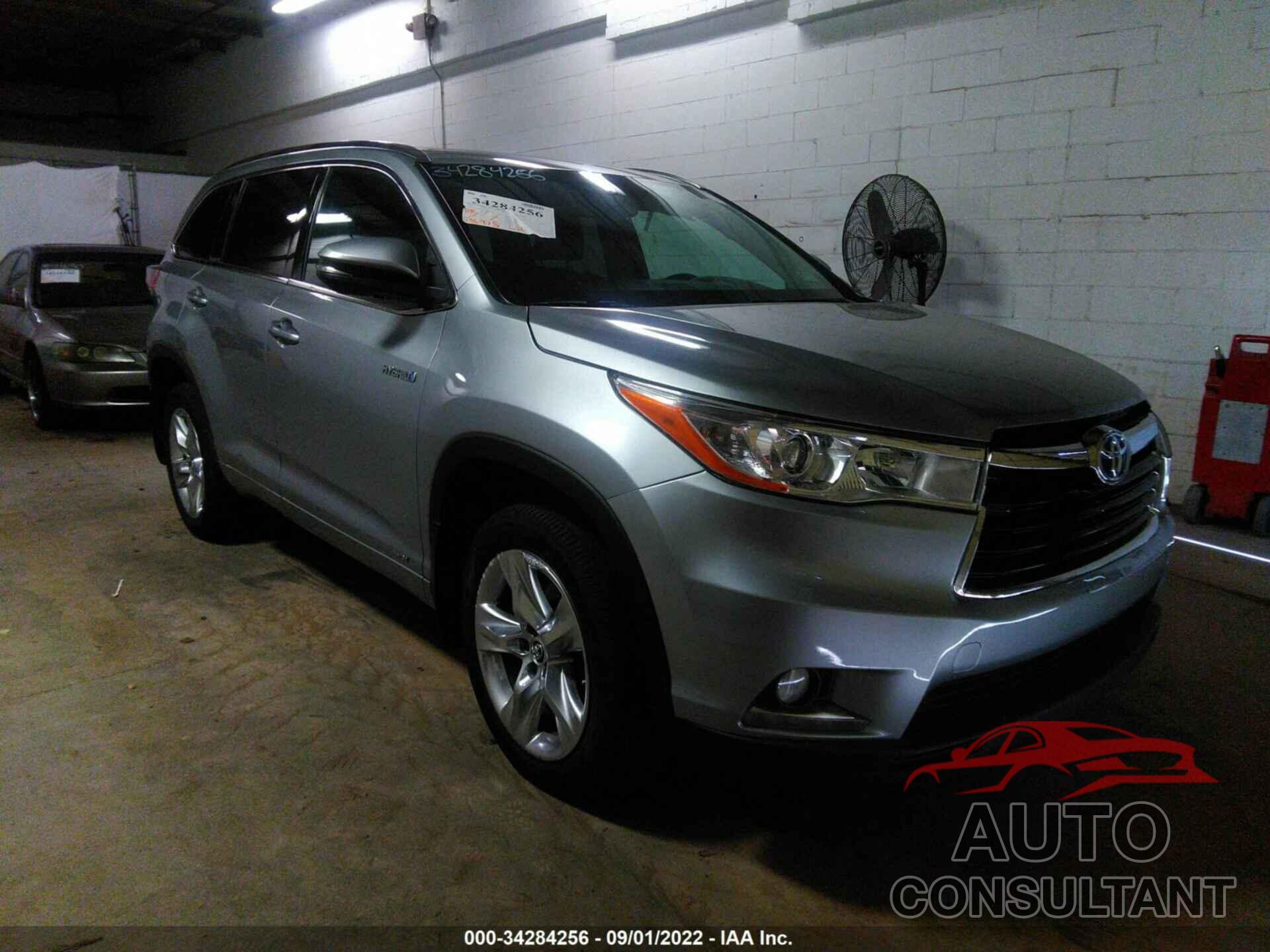 TOYOTA HIGHLANDER HYBRID 2016 - 5TDDCRFH0GS017155