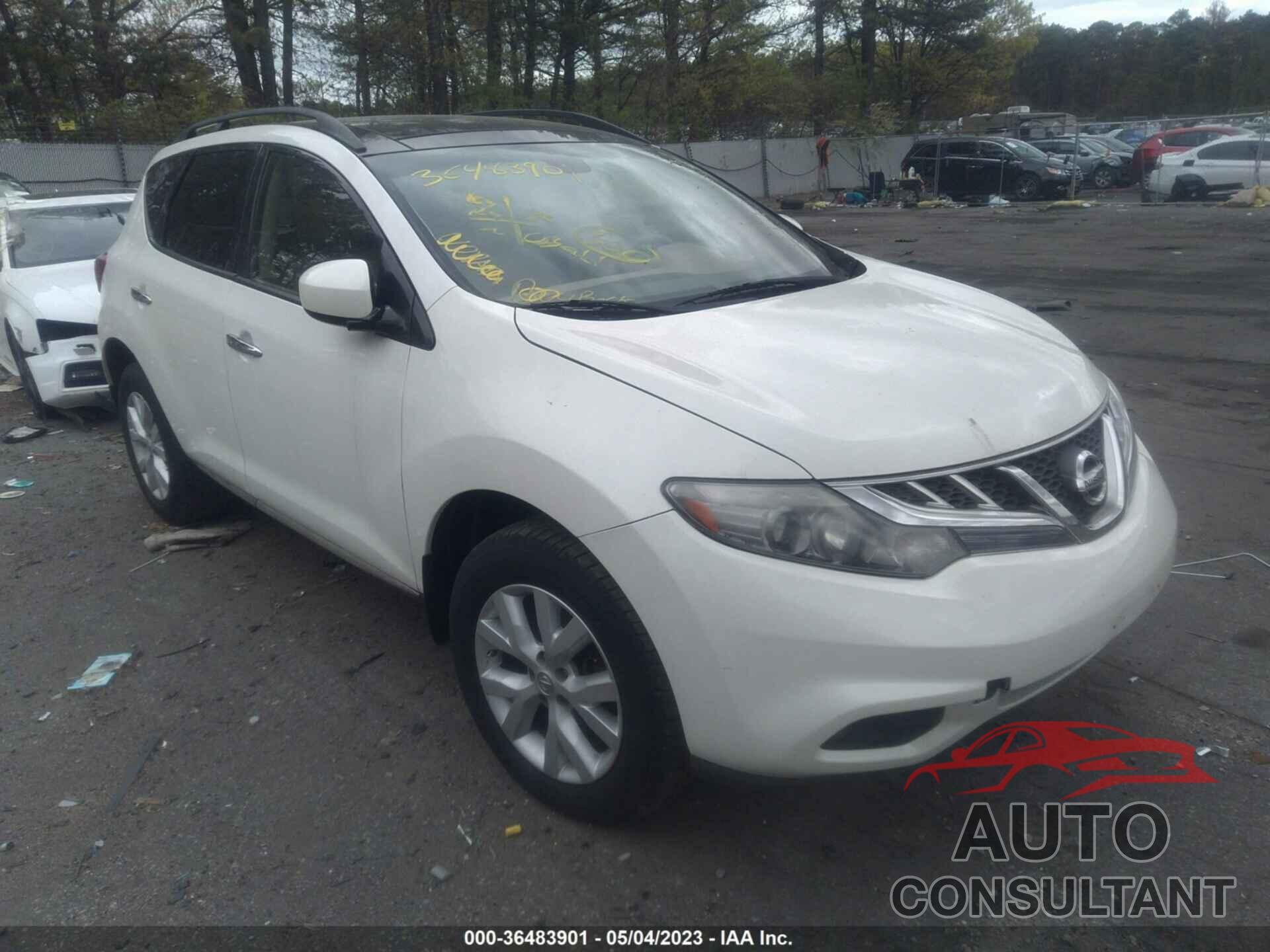 NISSAN MURANO 2012 - JN8AZ1MW3CW220771