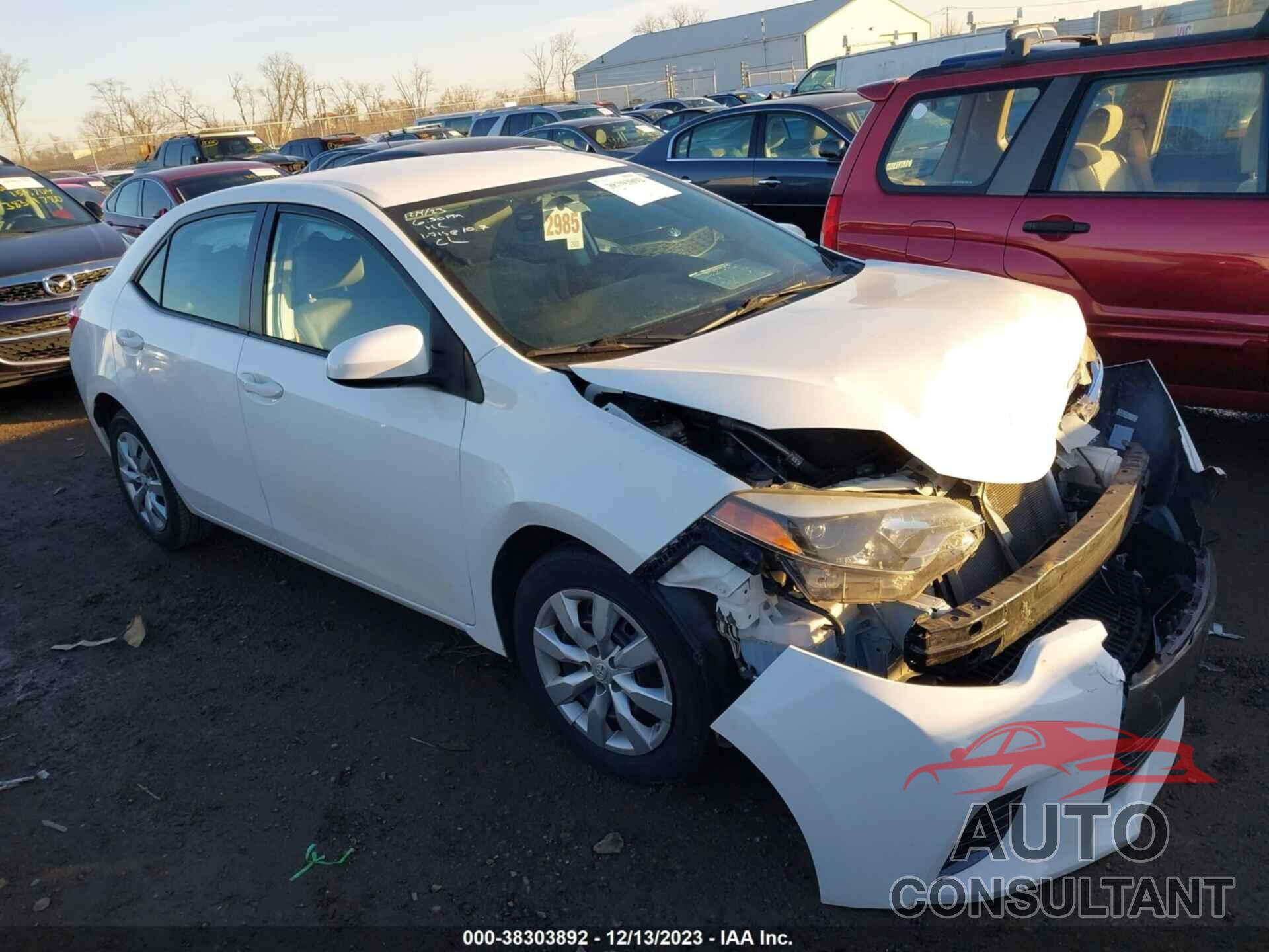 TOYOTA COROLLA 2016 - 5YFBURHE6GP377787