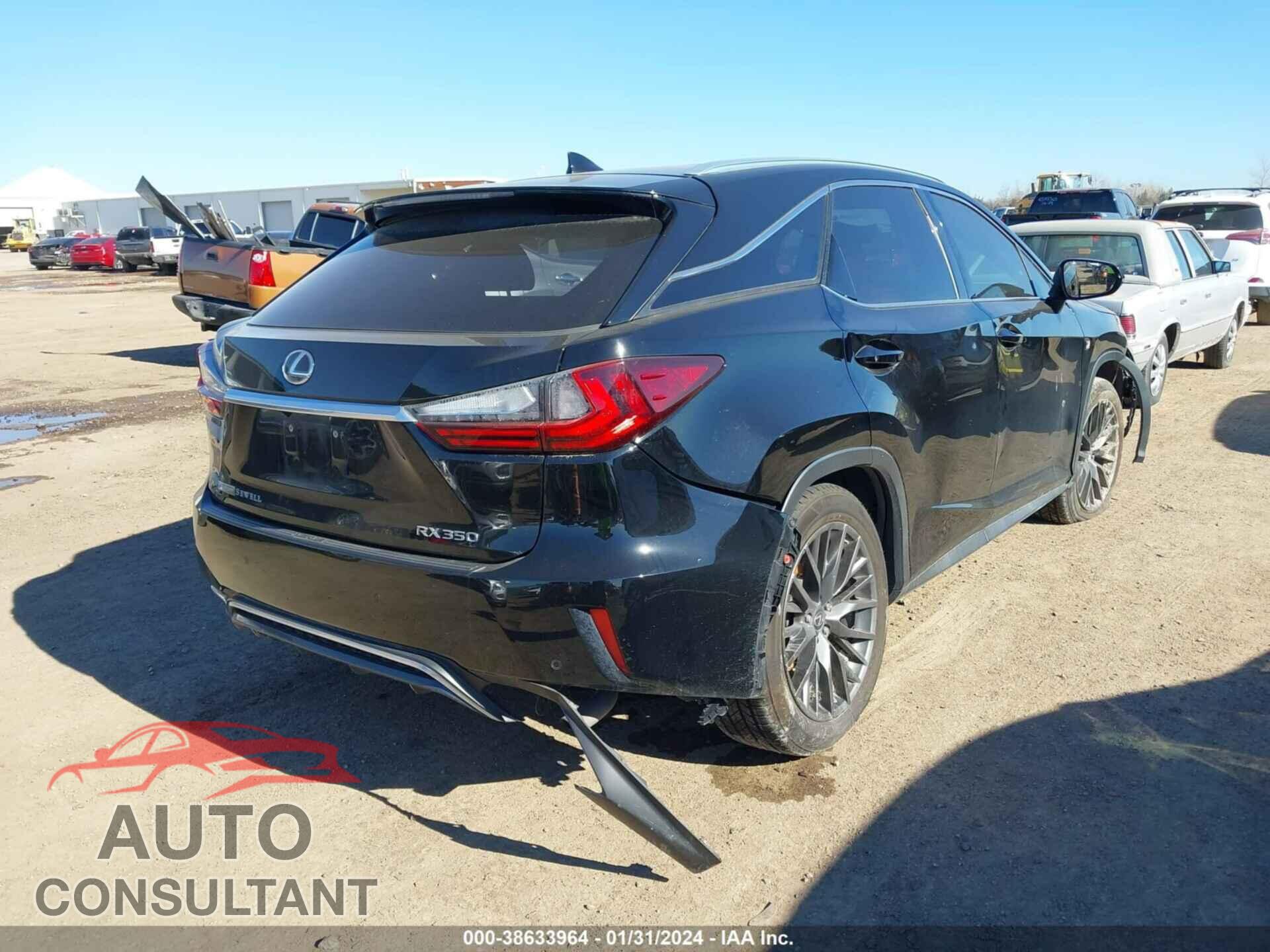 LEXUS RX 2017 - 2T2ZZMCA2HC061243