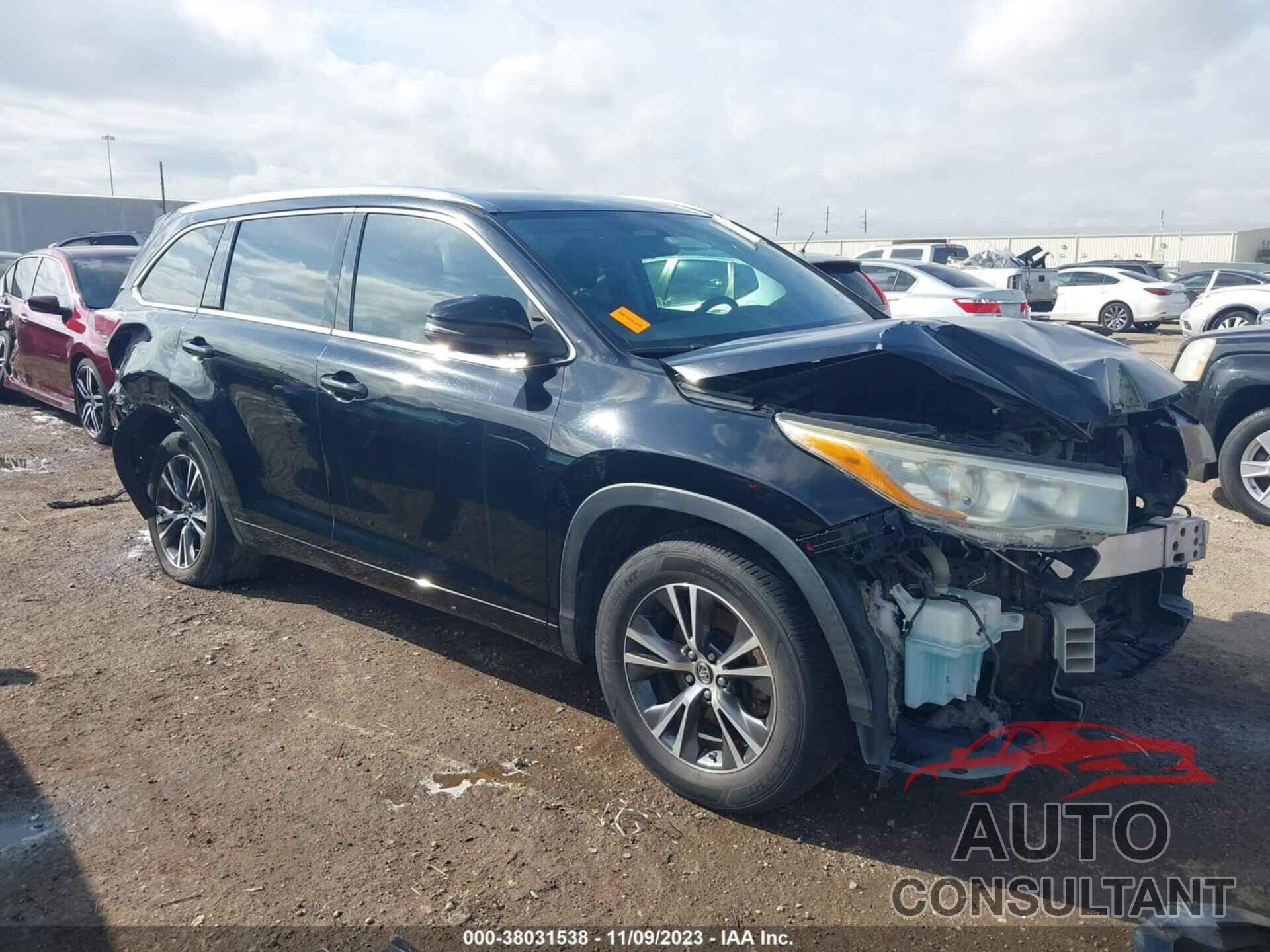 TOYOTA HIGHLANDER 2016 - 5TDKKRFH9GS178887