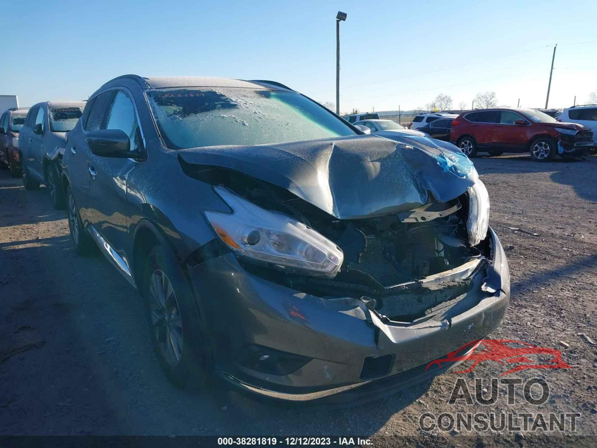 NISSAN MURANO 2017 - 5N1AZ2MH1HN114492