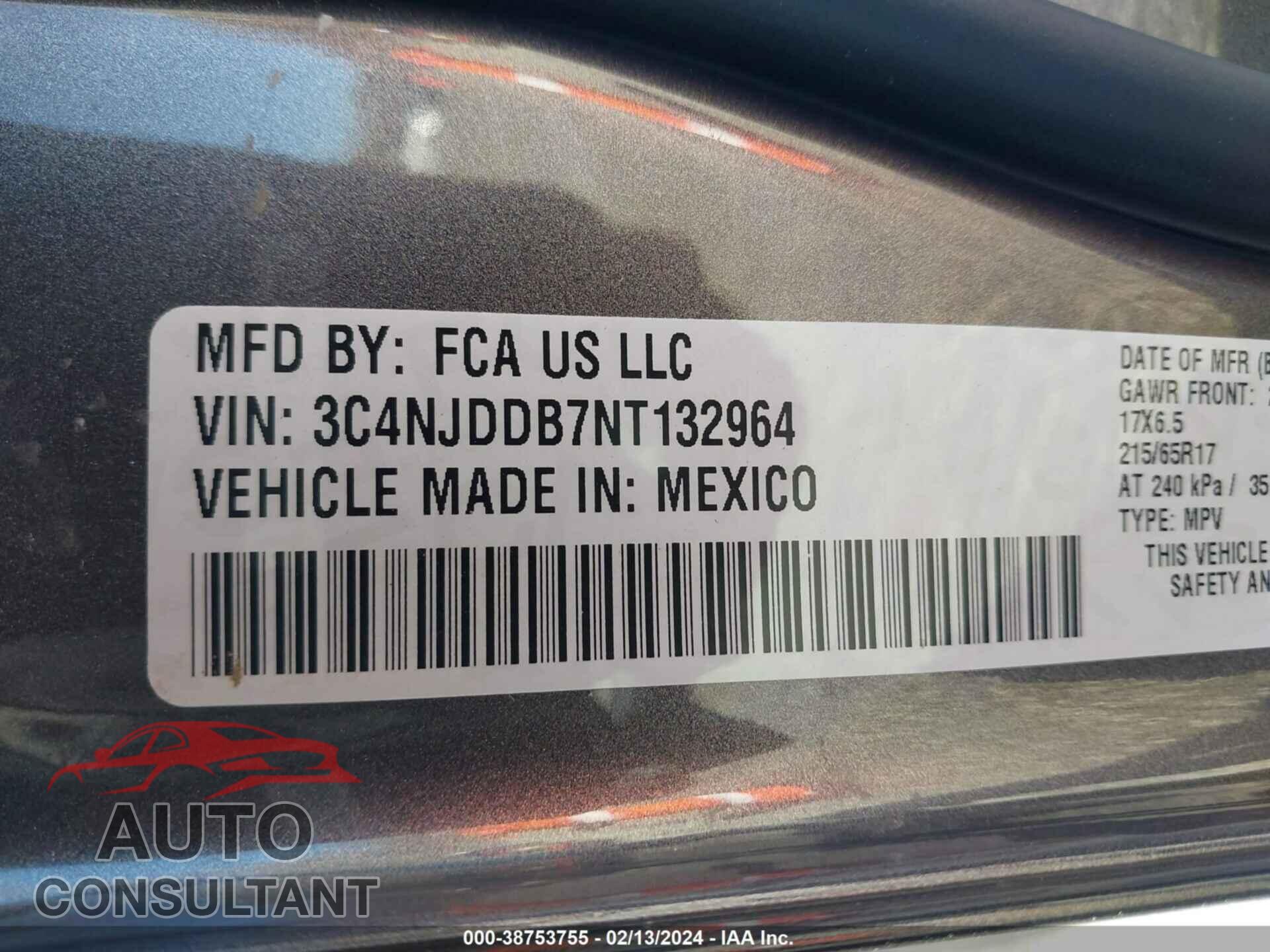 JEEP COMPASS 2022 - 3C4NJDDB7NT132964