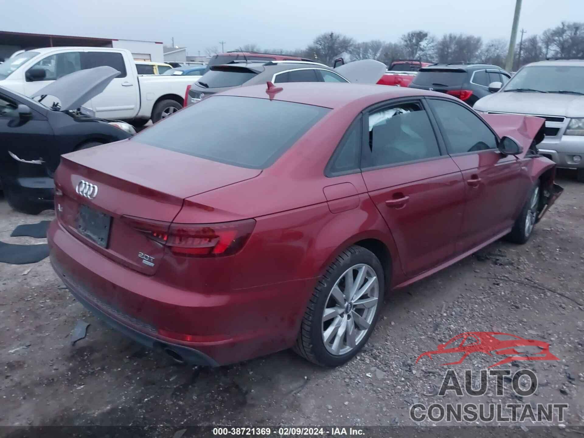 AUDI A4 2018 - WAUKMAF49JN010802