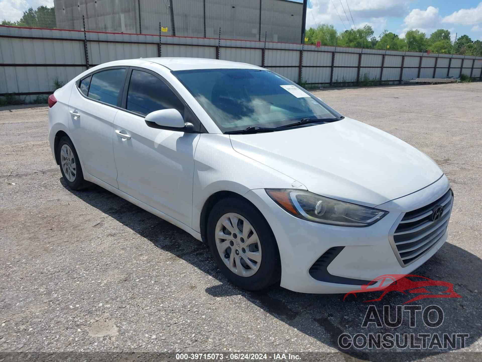 HYUNDAI ELANTRA 2017 - 5NPD74LF5HH203436