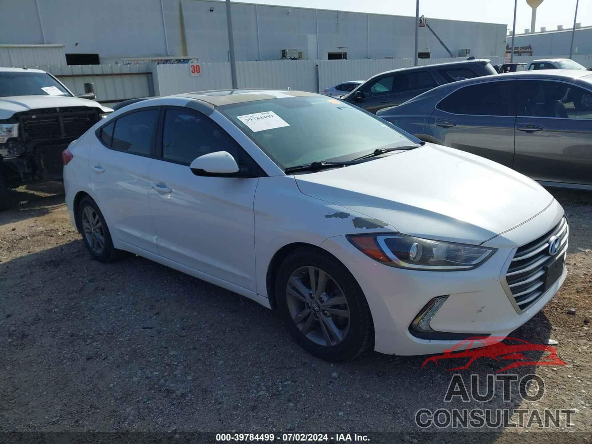 HYUNDAI ELANTRA 2017 - 5NPD84LF8HH202567