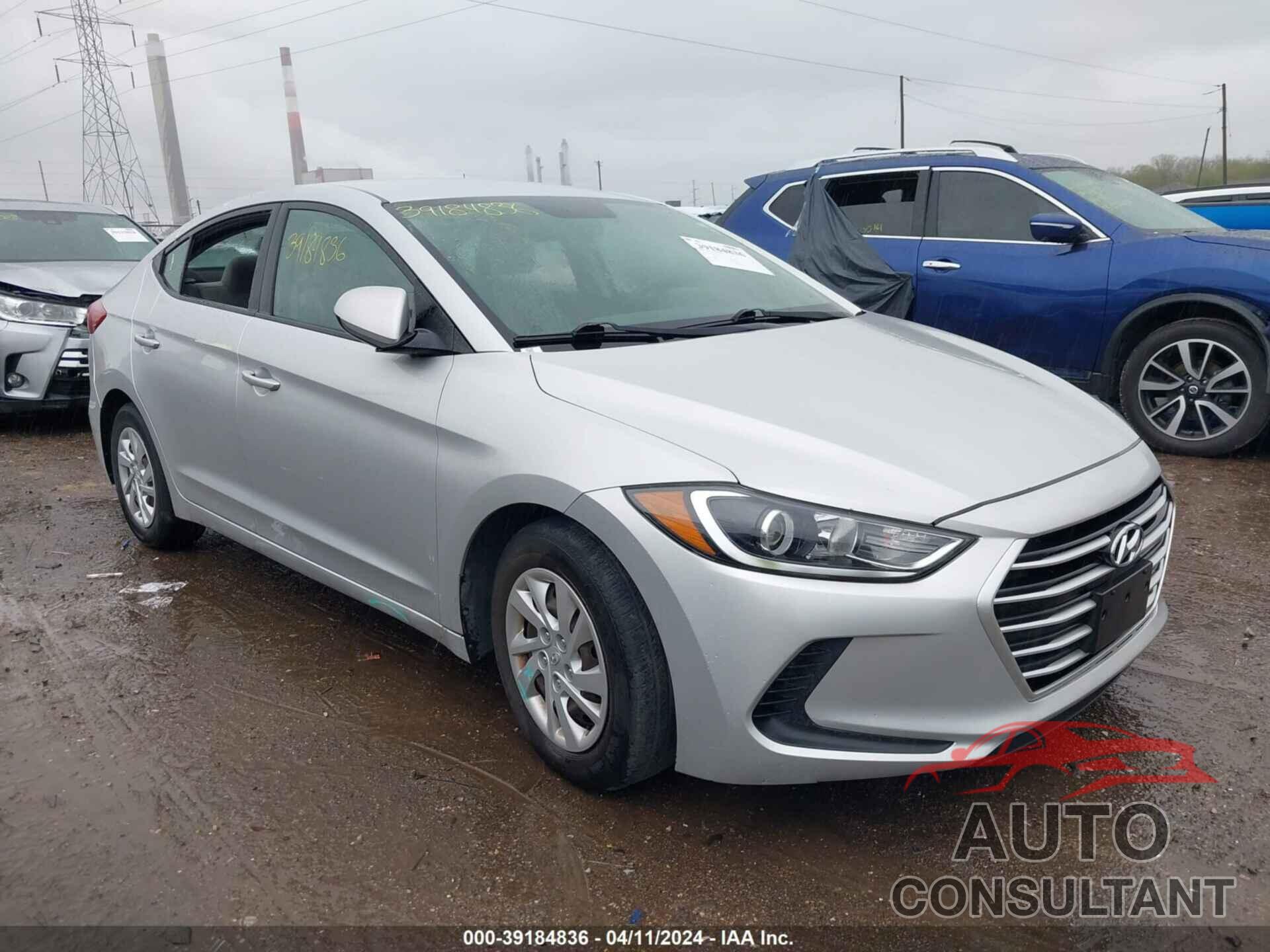 HYUNDAI ELANTRA 2017 - 5NPD74LF2HH168791