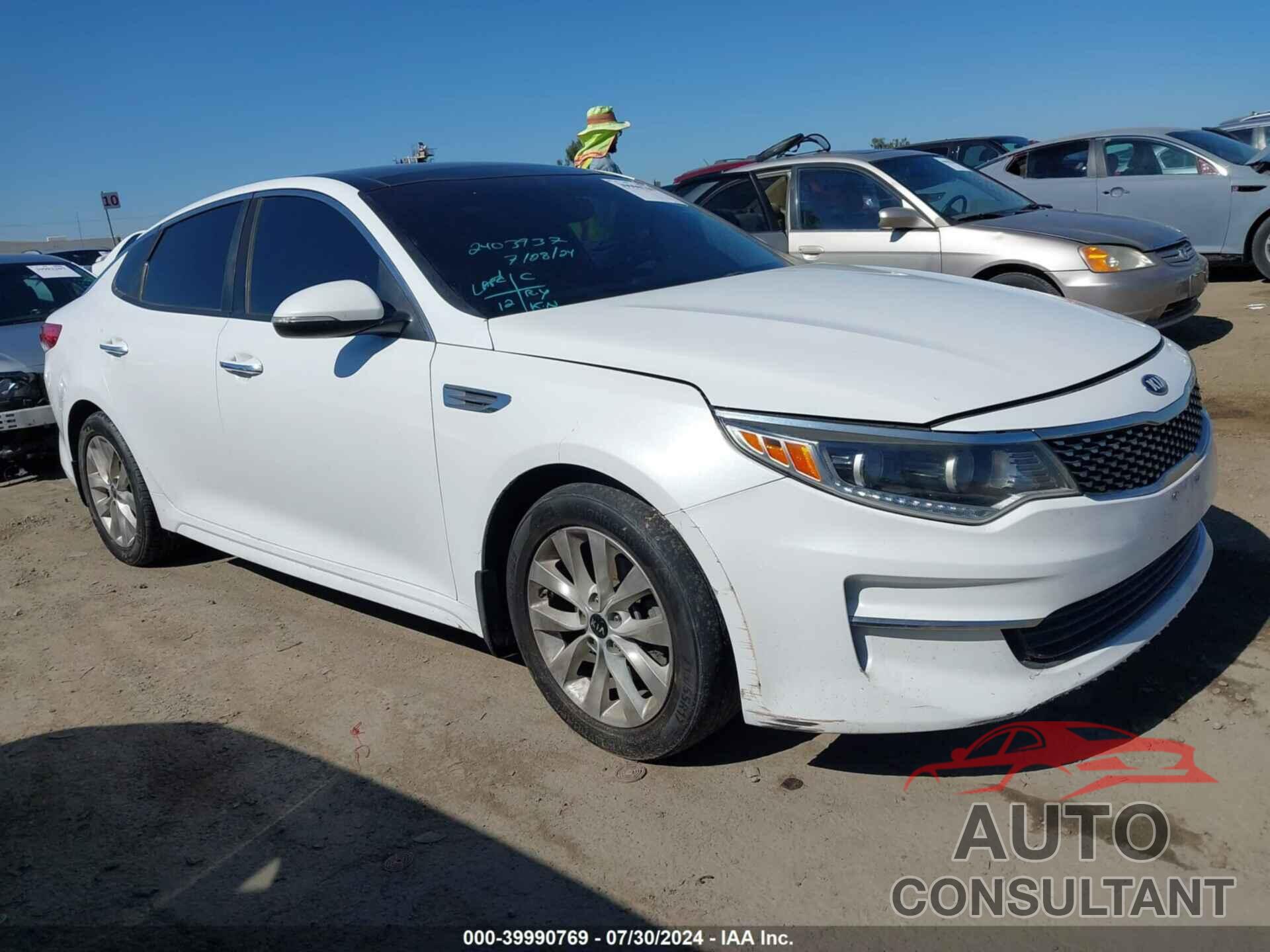 KIA OPTIMA 2016 - 5XXGU4L30GG098018