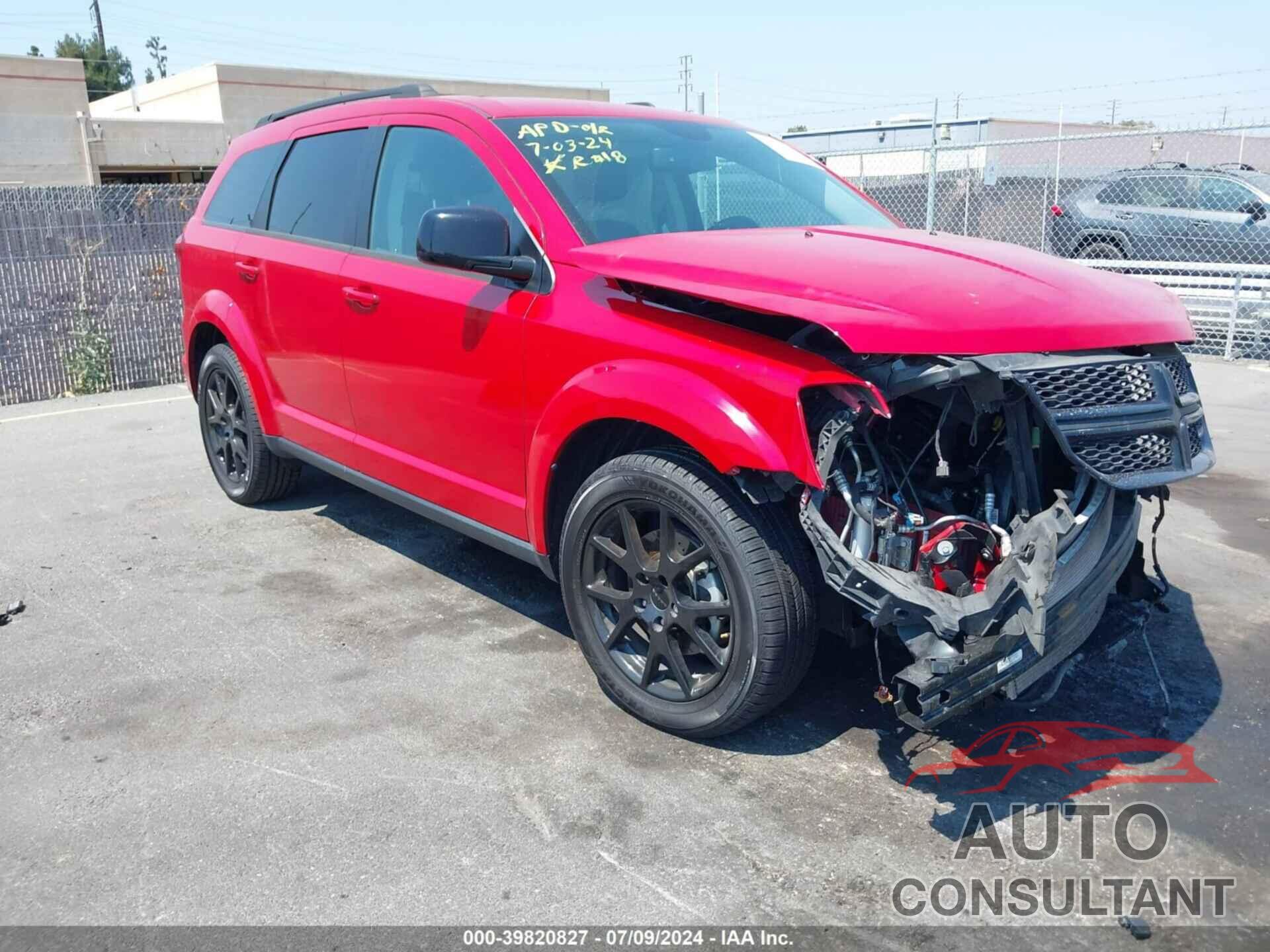 DODGE JOURNEY 2016 - 3C4PDCEG0GT149824