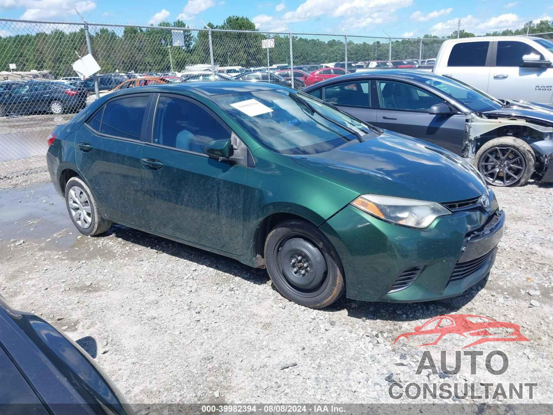 TOYOTA COROLLA 2016 - 2T1BURHE6GC731534