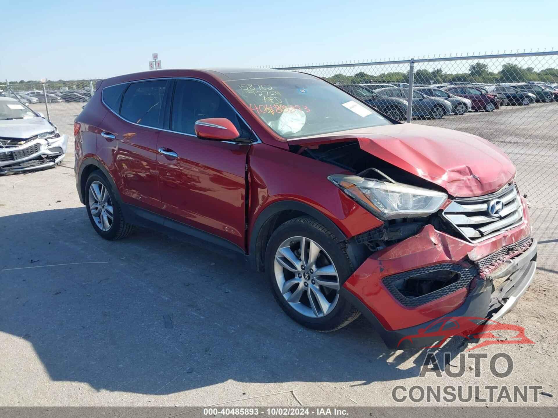 HYUNDAI SANTA FE 2013 - 5XYZW3LA8DG022436