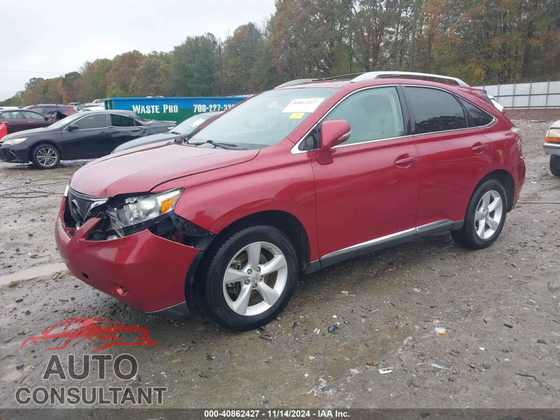LEXUS RX 350 2011 - 2T2ZK1BA1BC044509